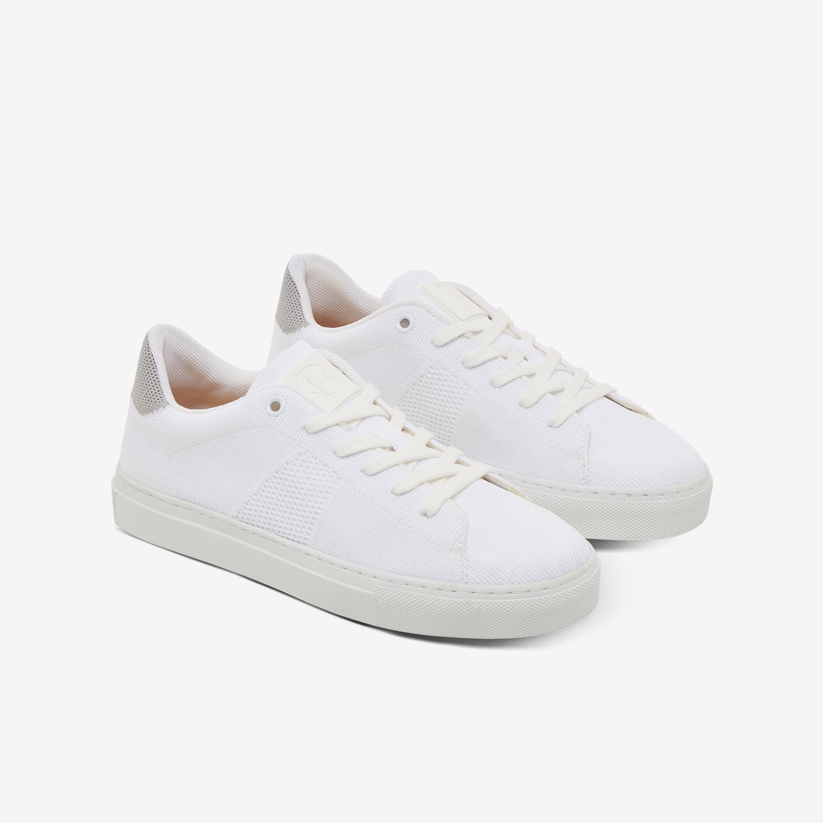 GREATS Premium Royale Knit Sneakers Version 2.0 in Cloud White & Mineral Grey 