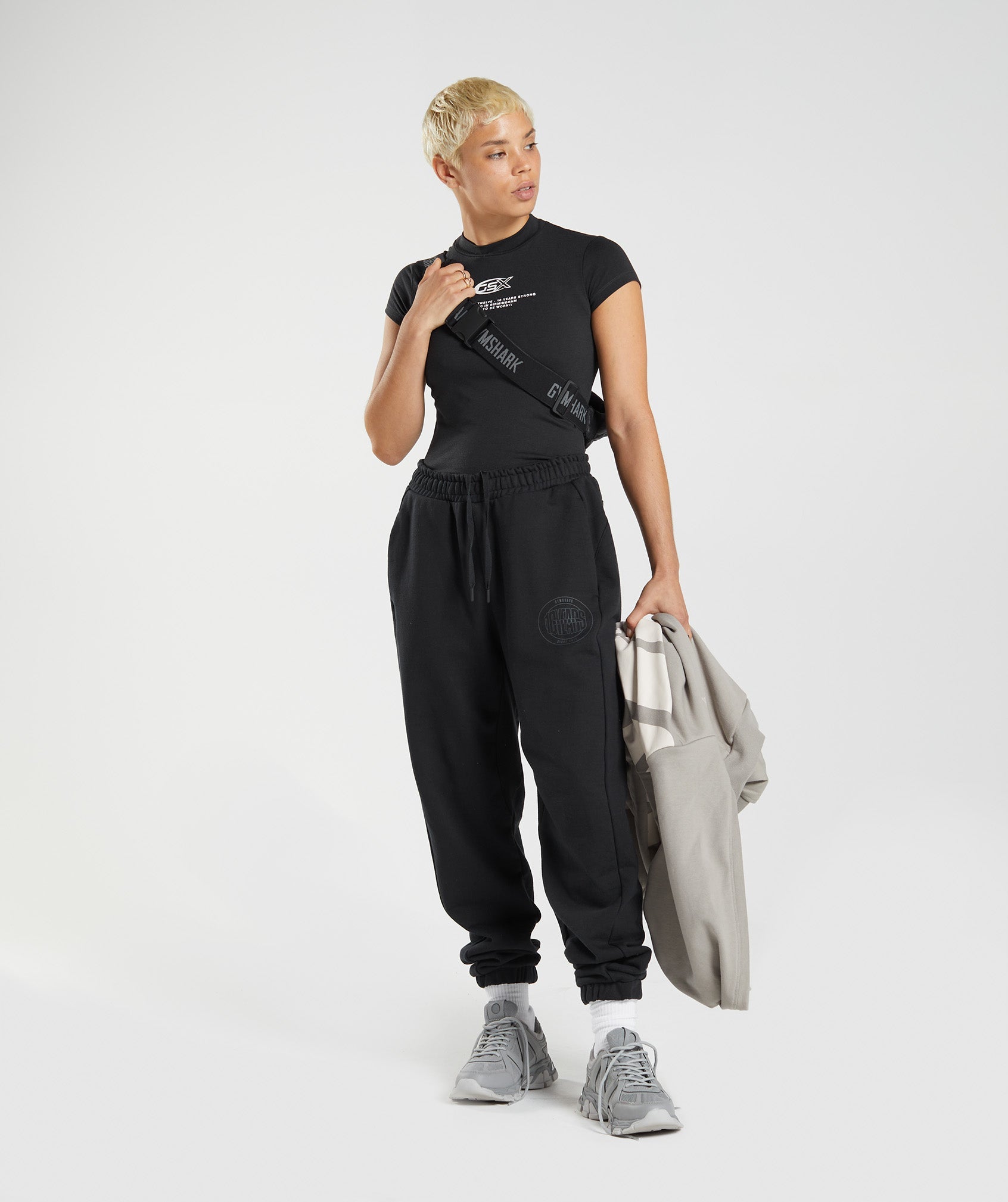 GYMSHARK GS10 Decade Edition Performance Jogger Pants - Sleek Onyx Black 