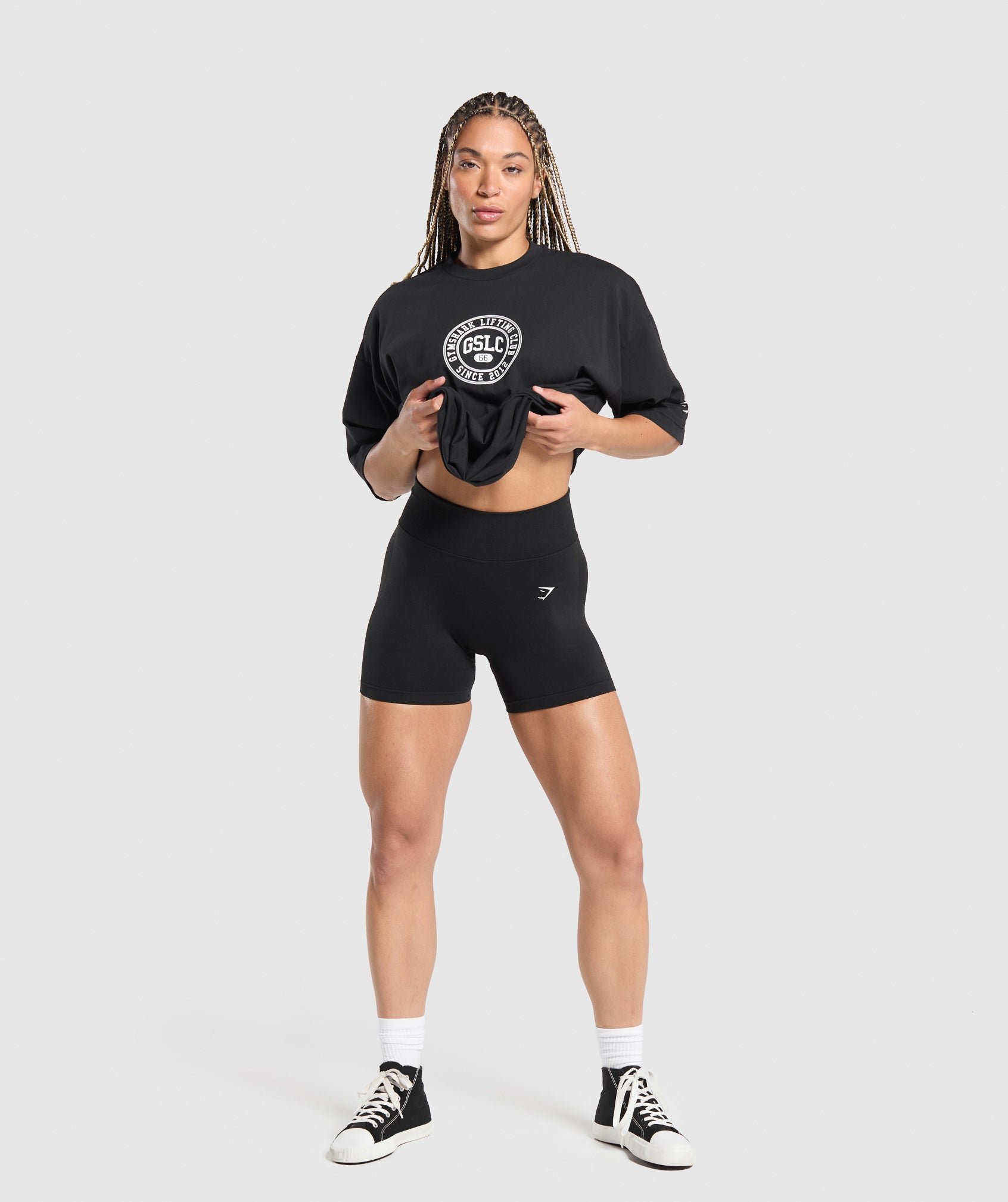 GYMSHARK Gymshark GSLC Performance Fit Crewneck Tee - Onyx Black 