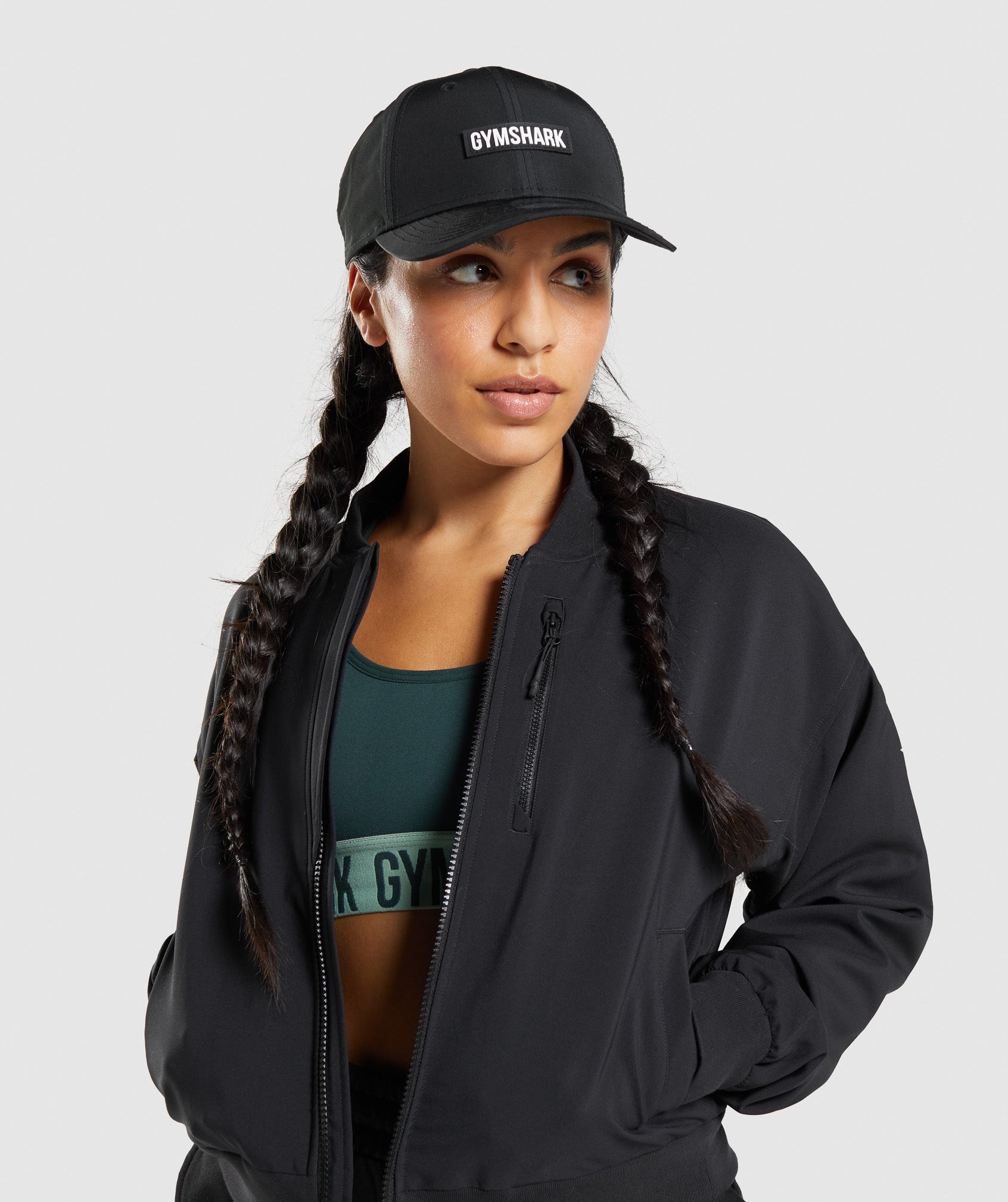 GYMSHARK Performance-Fit 9Forty Adjustable Snapback Cap - Modern Black