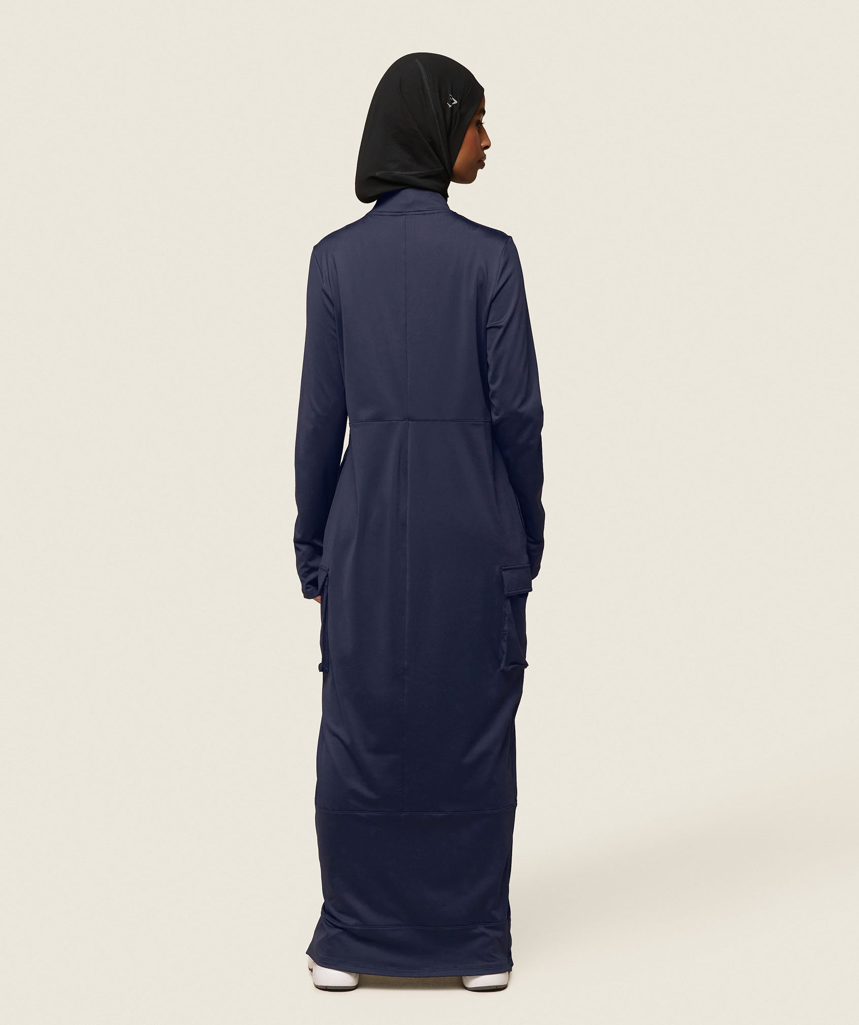 GYMSHARK GS x Leana Deeb Midnight Elegance Abaya - Deep Night Sky Hue 