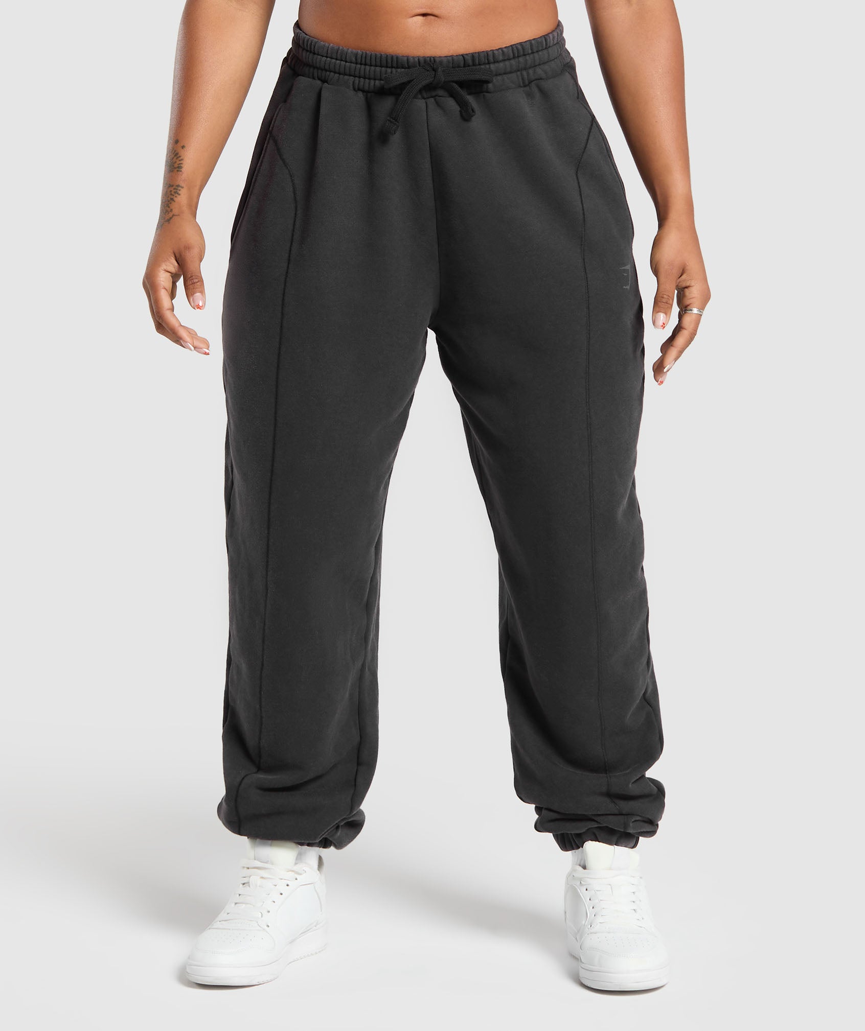 GYMSHARK Gymshark Vintage Soft Joggers - Charcoal Black for Workout & Lounge