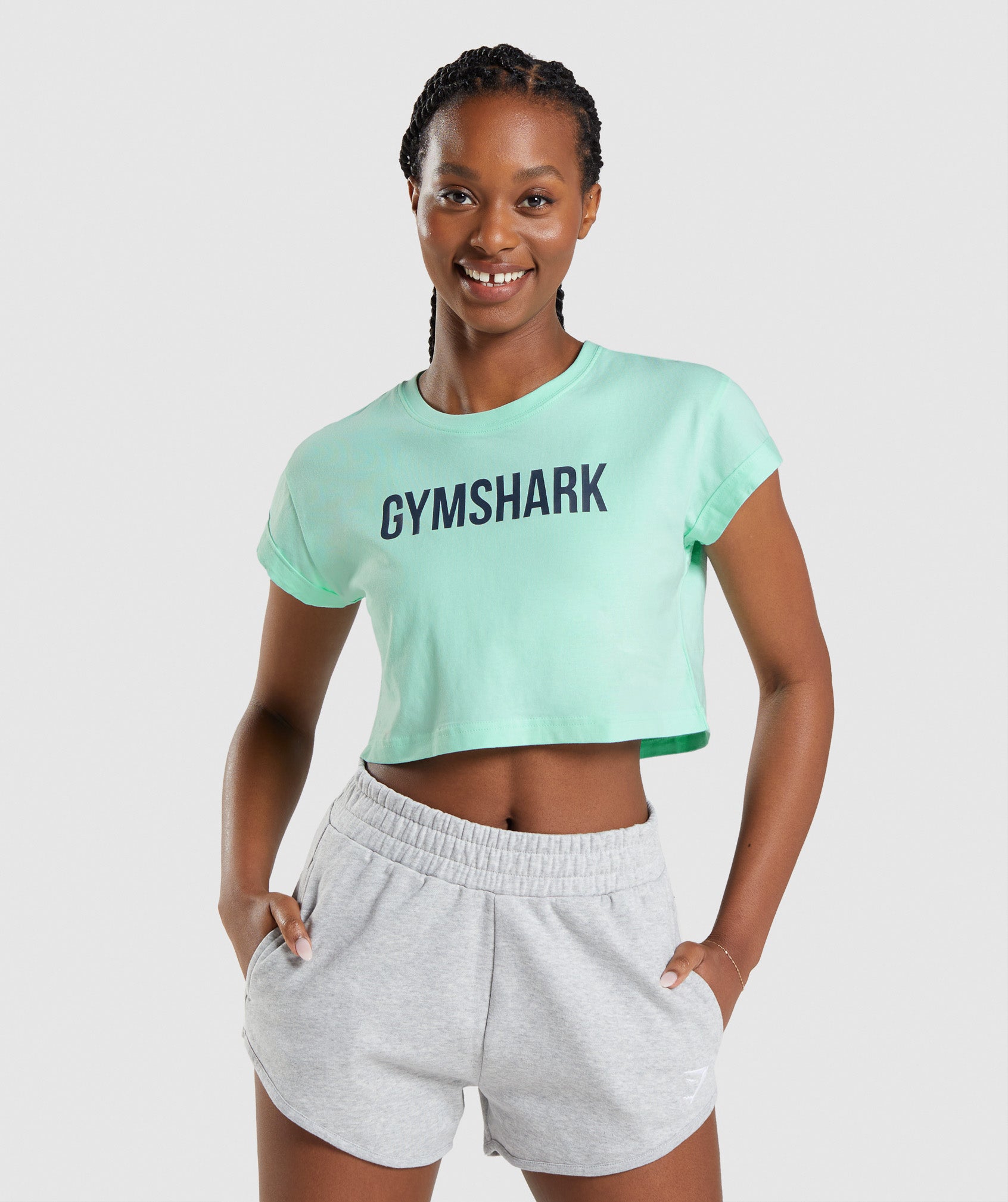 GYMSHARK Ultra-Breathable Apollo Workout Tank | Athletic Crop Top for High-Intensity Training in Vibrant Turbo Blue Shade