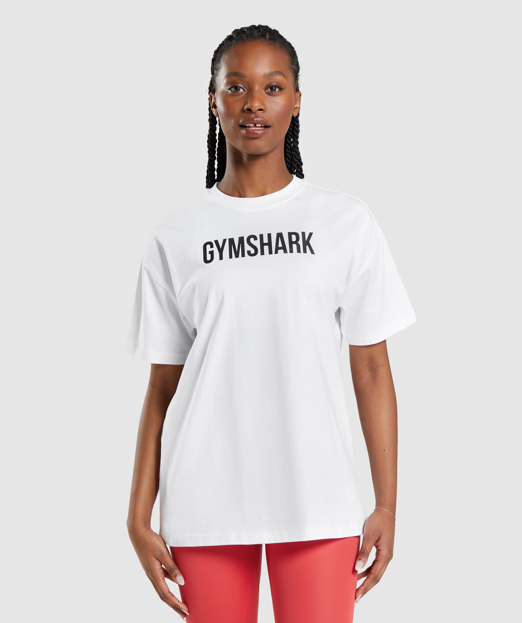 GYMSHARK Gymshark Apollo Relaxed Fit Tee - Crisp White