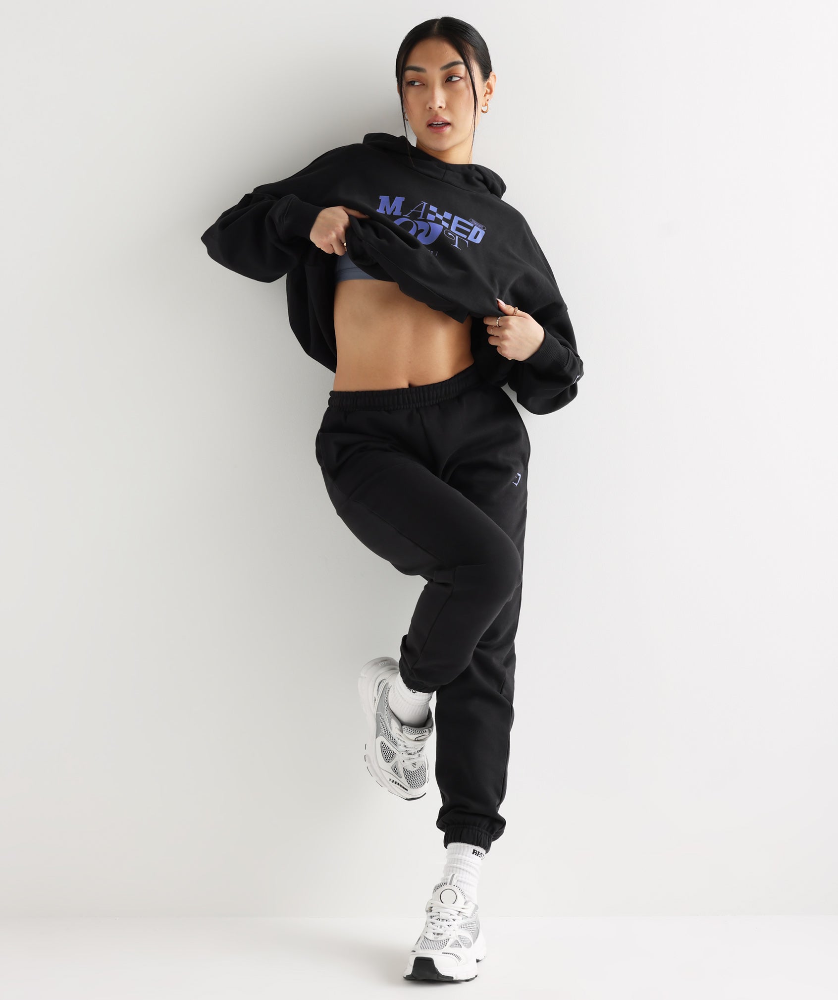 GYMSHARK Premium High-Performance Training Joggers - Jet Black Edition 