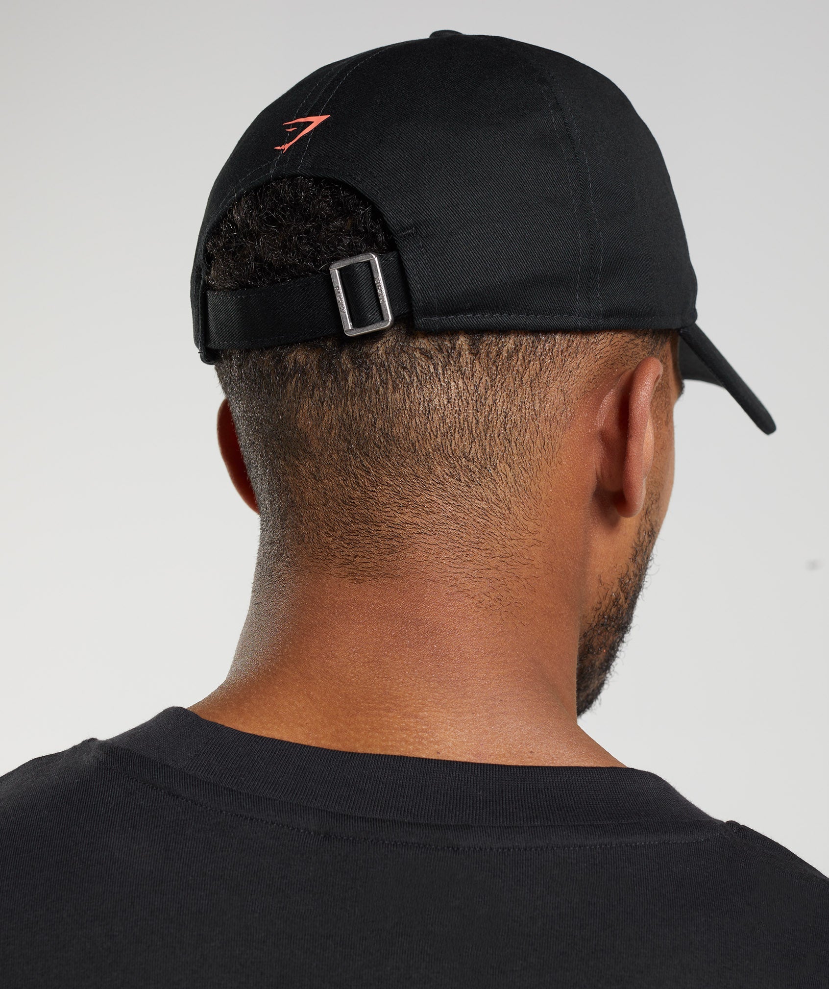 GYMSHARK GMSHK Sport Performance Baseball Hat - Sleek Black & Vibrant Solstice Orange, Lightweight Adjustable Fit 