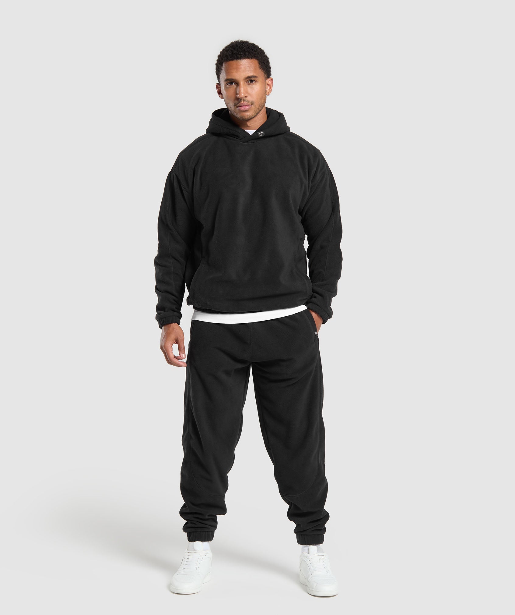 GYMSHARK Gymshark Premium Men's Hoodie - Classic Black Pullover, Streetwear Essential 