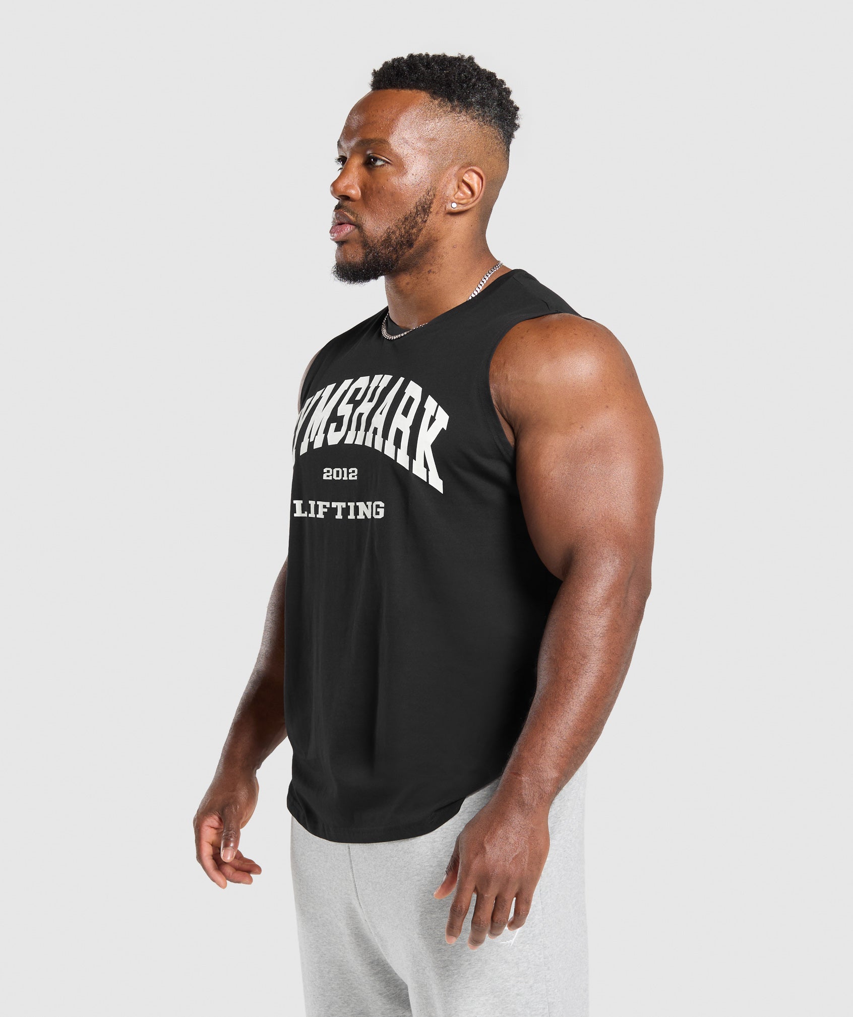 GYMSHARK Gymshark 2012 Performance Sleeveless Workout Top - Classic Black 