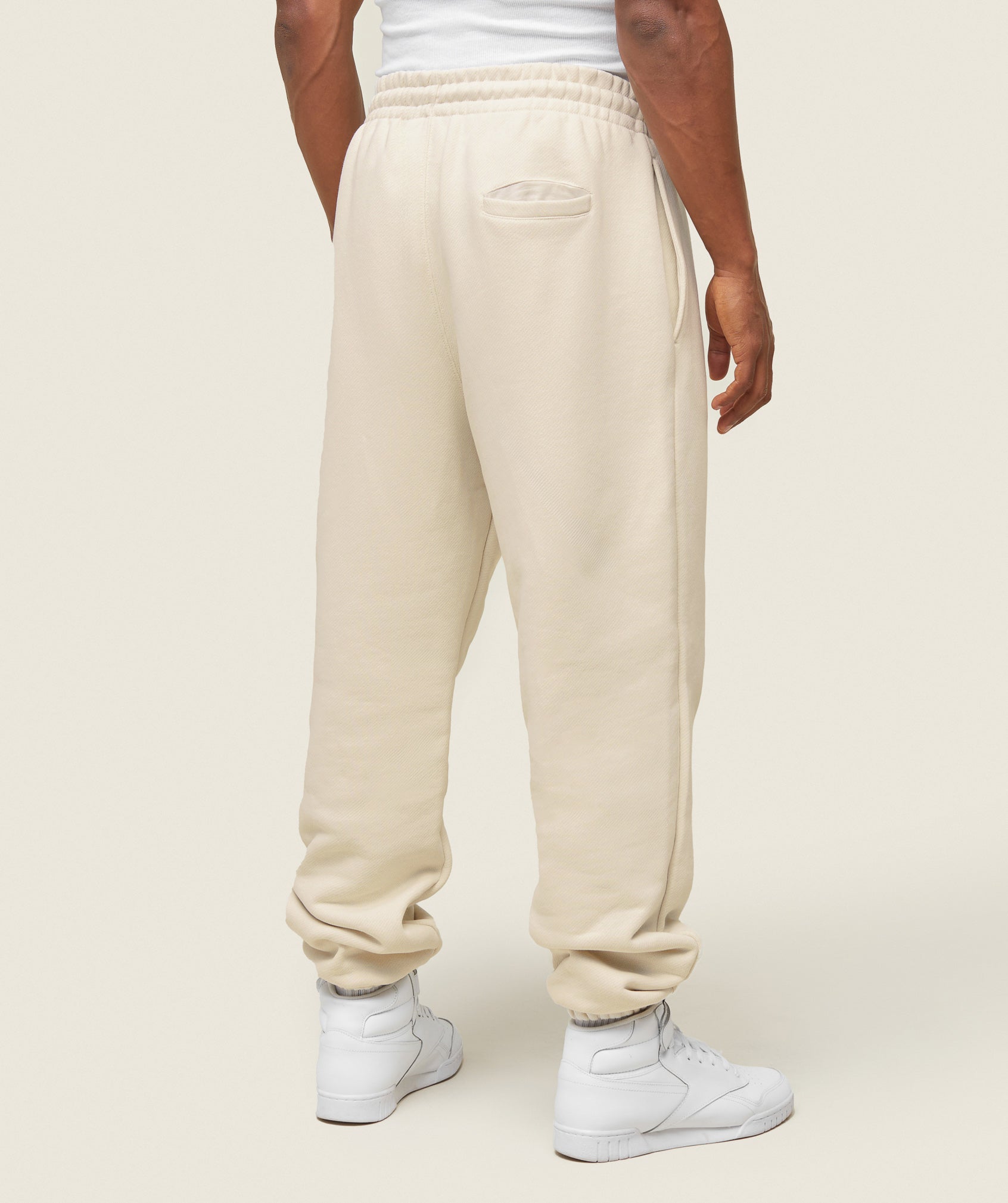 GYMSHARK Cozy EveryWear Lounge Joggers | Soft Oatmeal Casual Sweatpants 