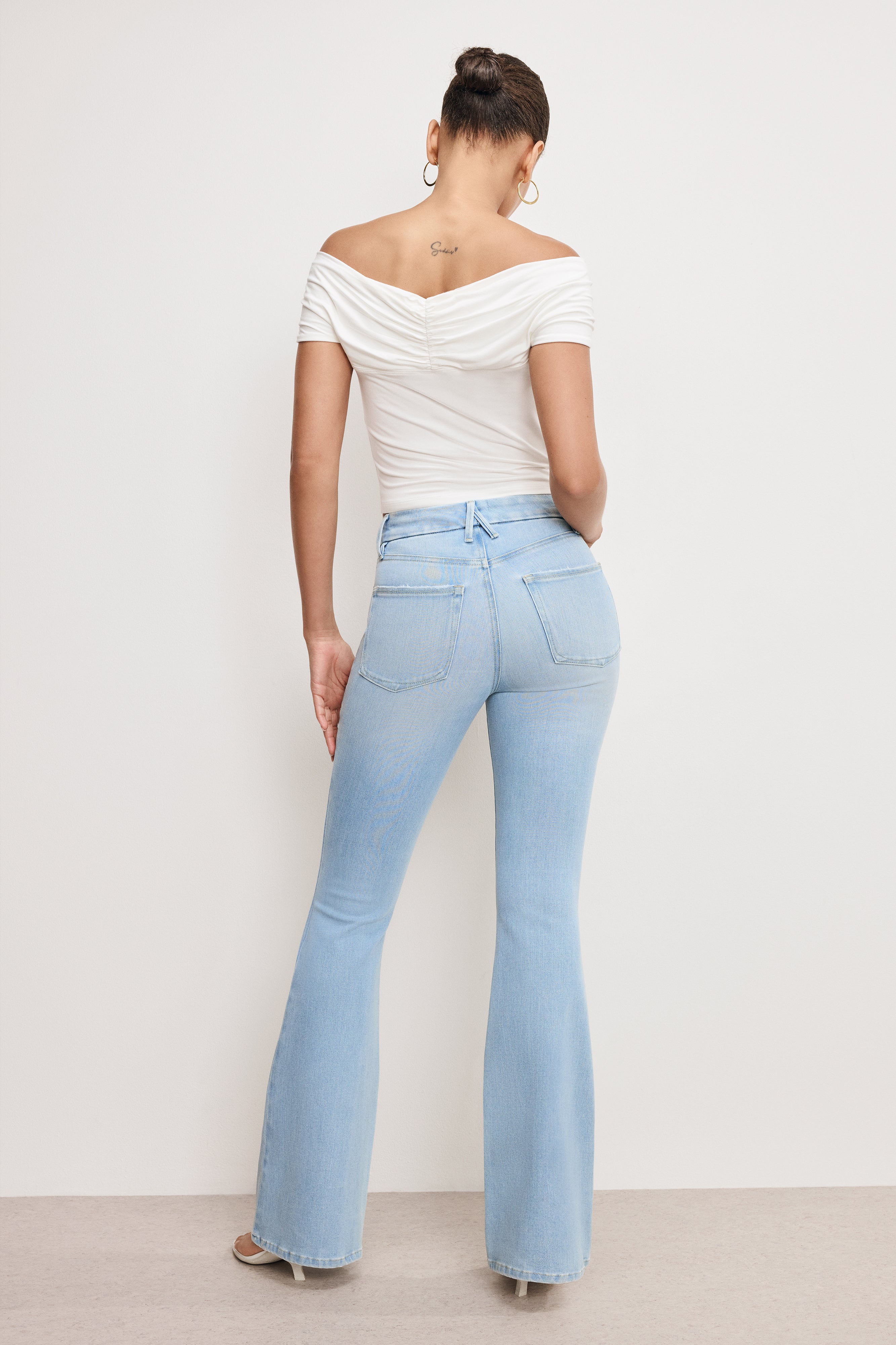 GOOD AMERICAN Ultra-Comfy Flare Jeans with Butt-Lifting Tech | Indigo 841 Wash 