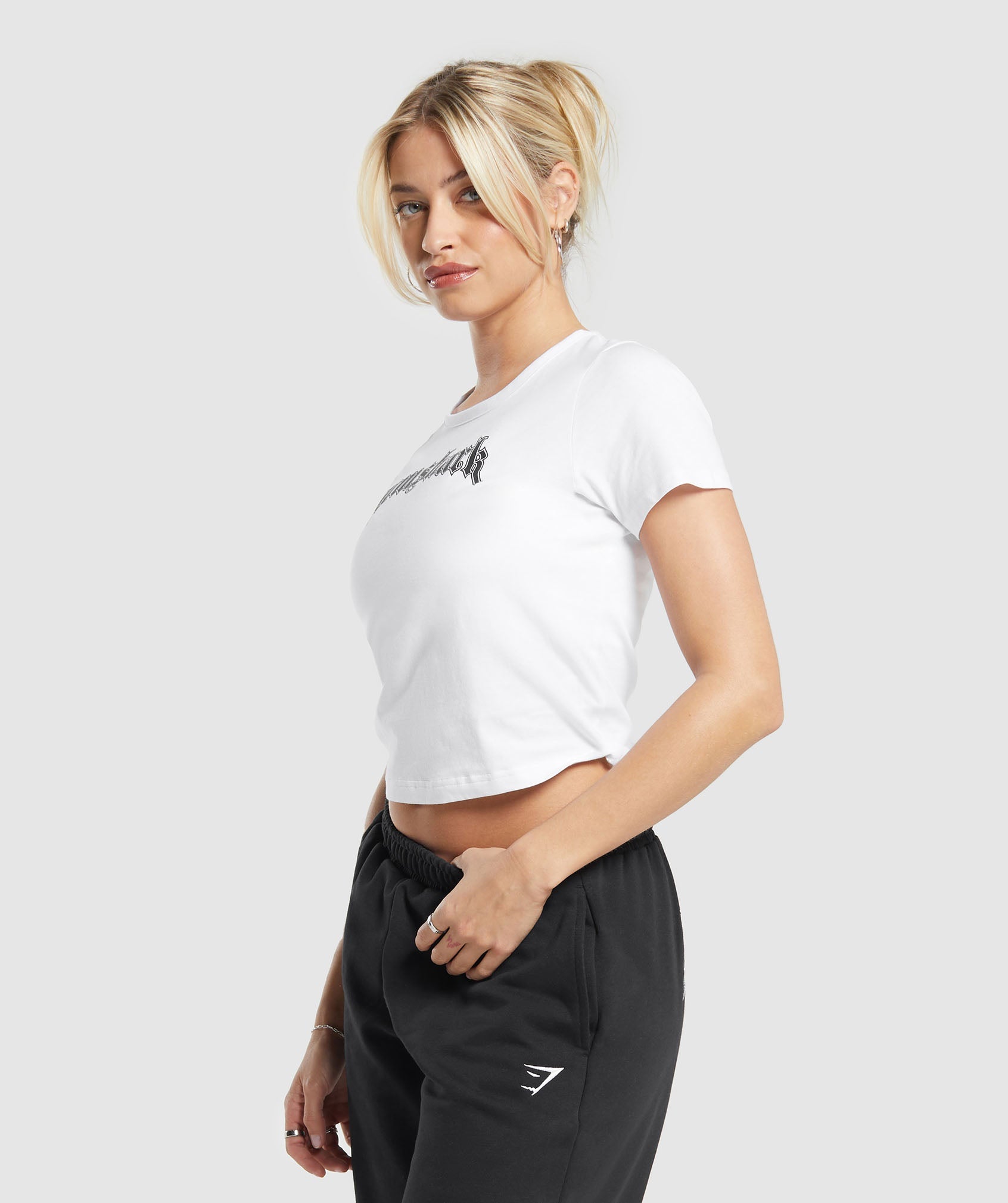 GYMSHARK Gymshark FlexFit Performance Tee - Crisp White Workout Essential 