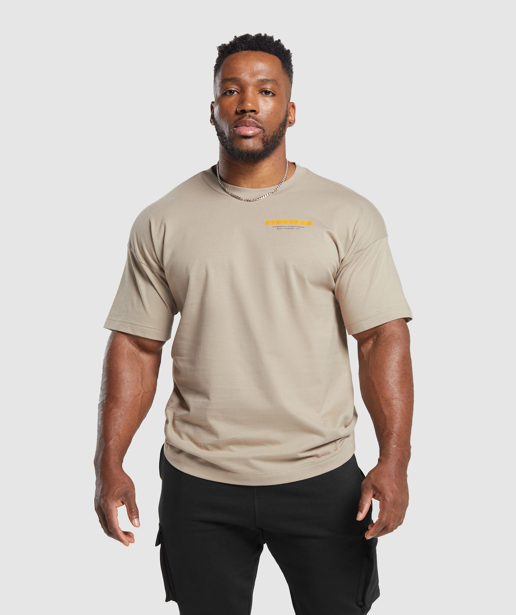 GYMSHARK Vintage Rock Tee - Rustic Brown
