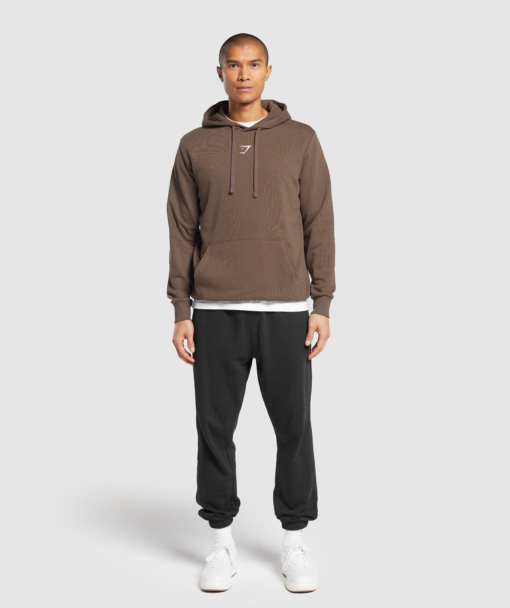 GYMSHARK Gymshark Versatile Active Lifestyle Full-Zip Hoodie - Chestnut Brown 