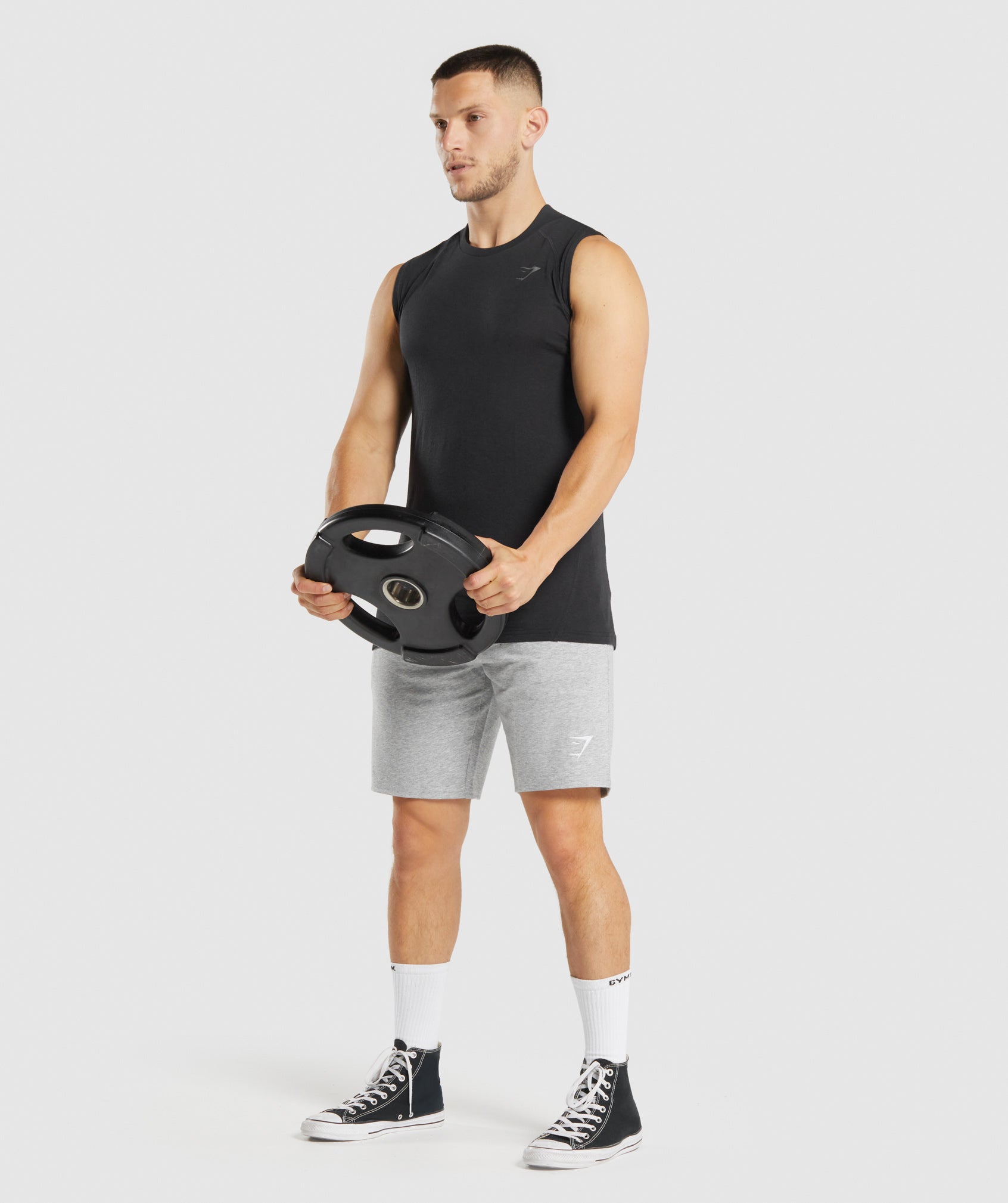 GYMSHARK Gymshark Performance Training Tank Top - Sleek Black 