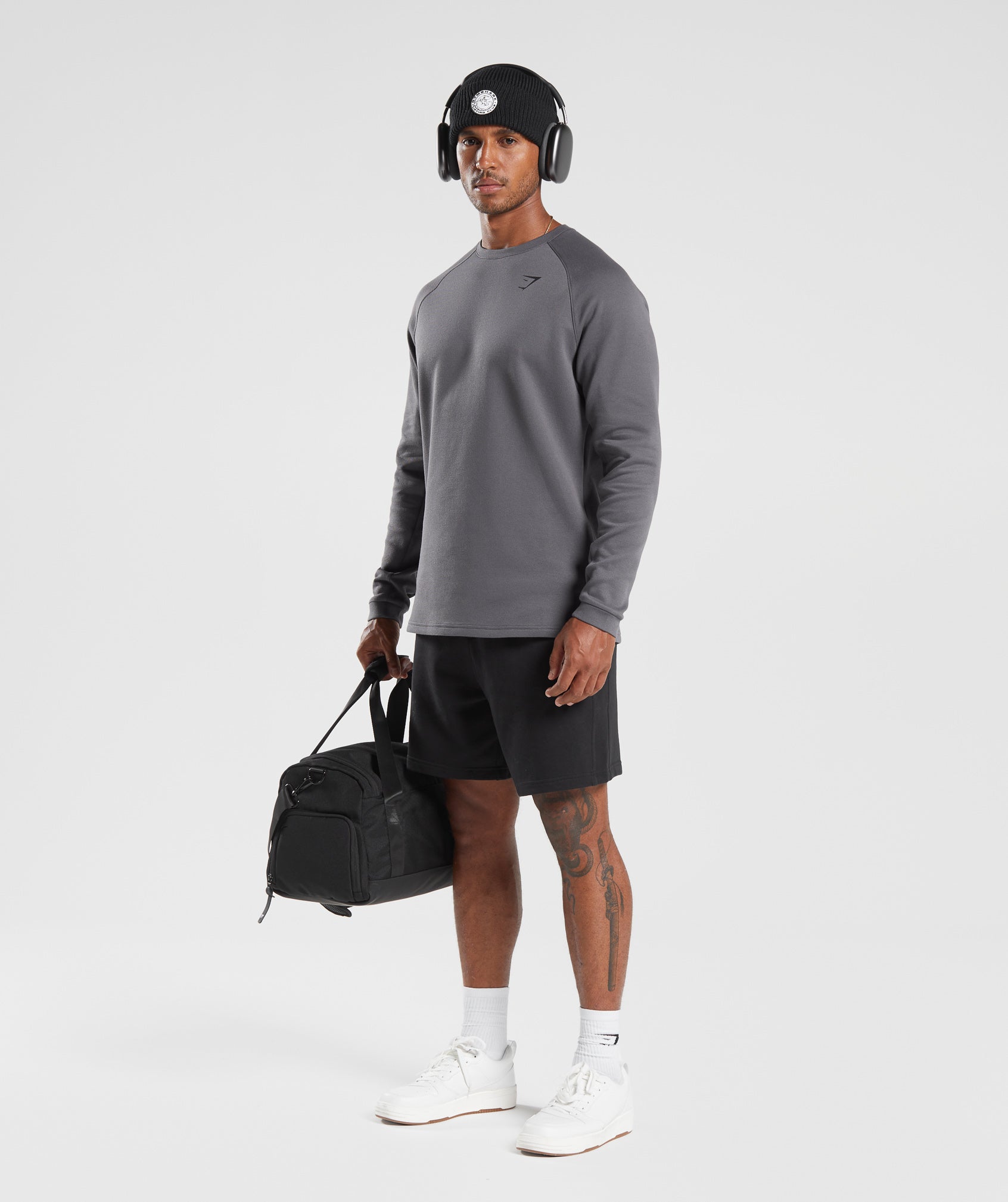 GYMSHARK Gymshark Soft Knit Crewneck Sweatshirt - Modern Grey Heather 