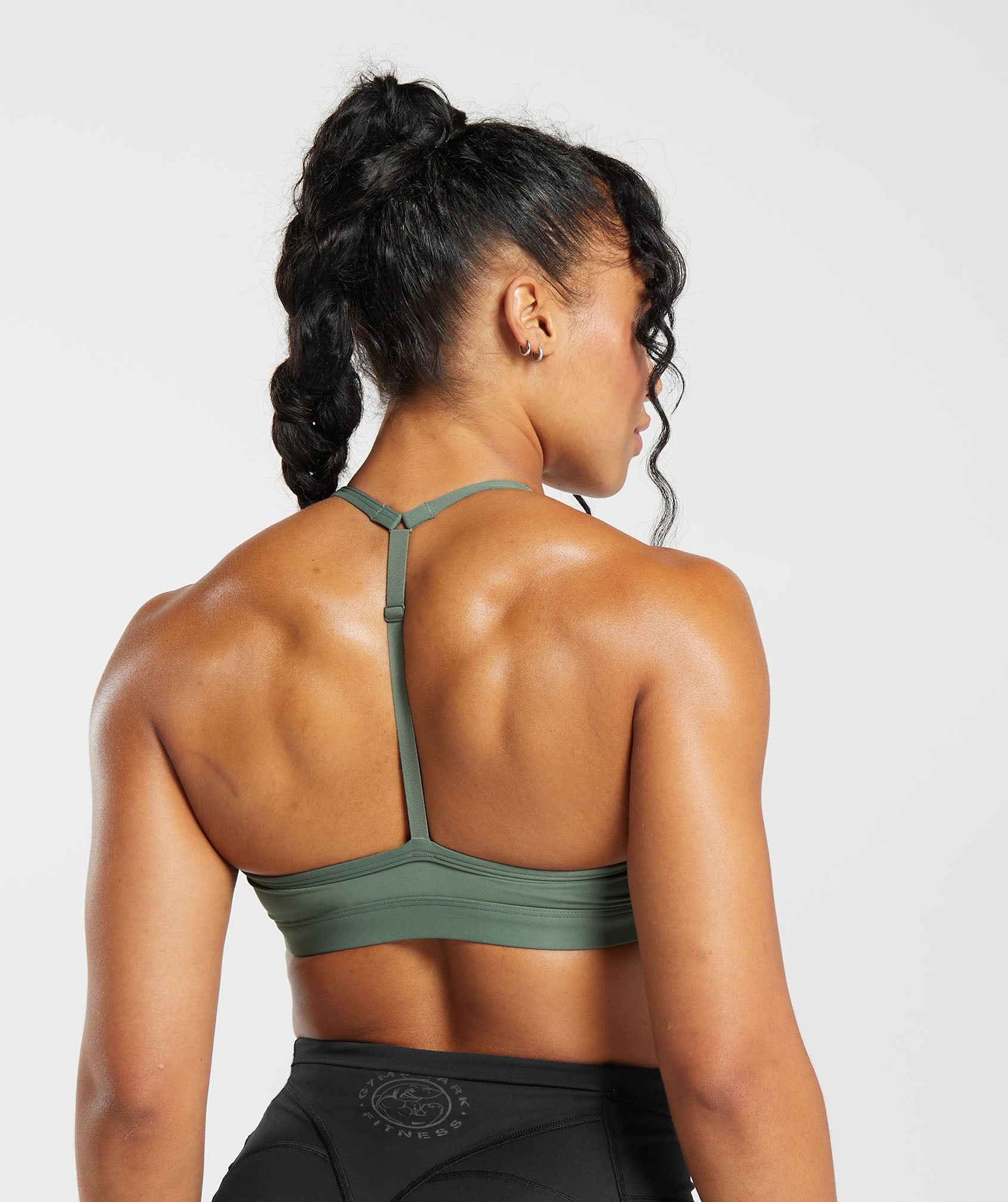 GYMSHARK Vintage T-Back Training Bra in Twilight Sage 