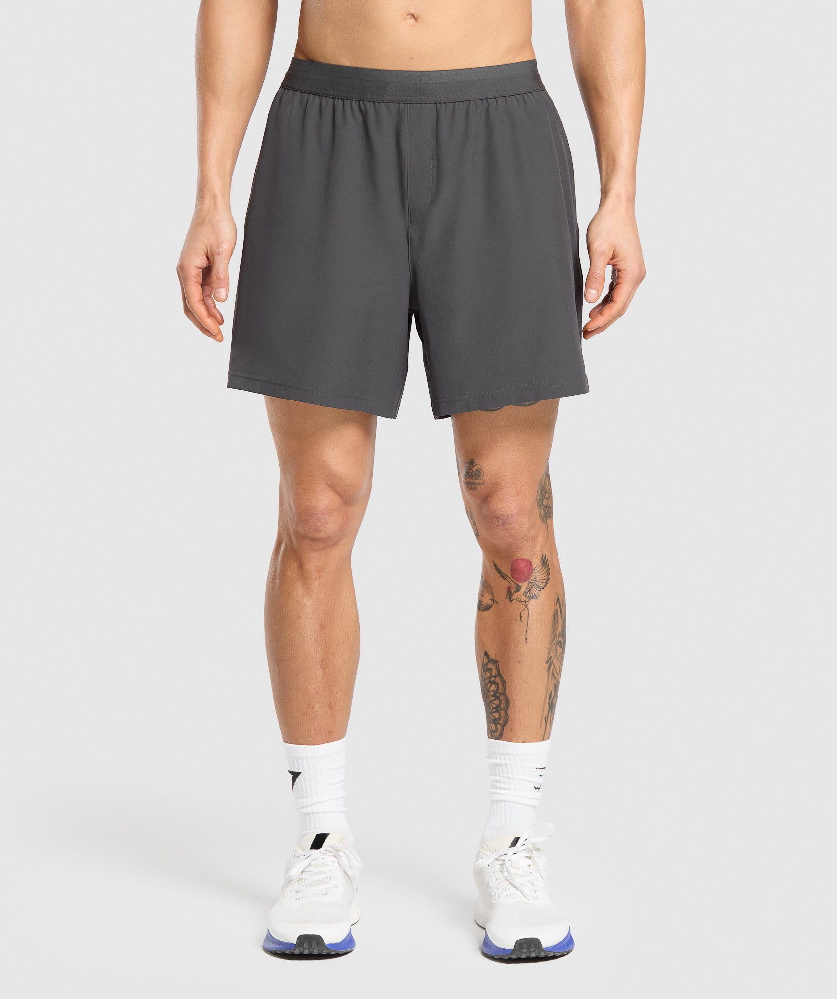 GYMSHARK Gymshark Land-to-Water 6" Performance Shorts - Asphalt Grey