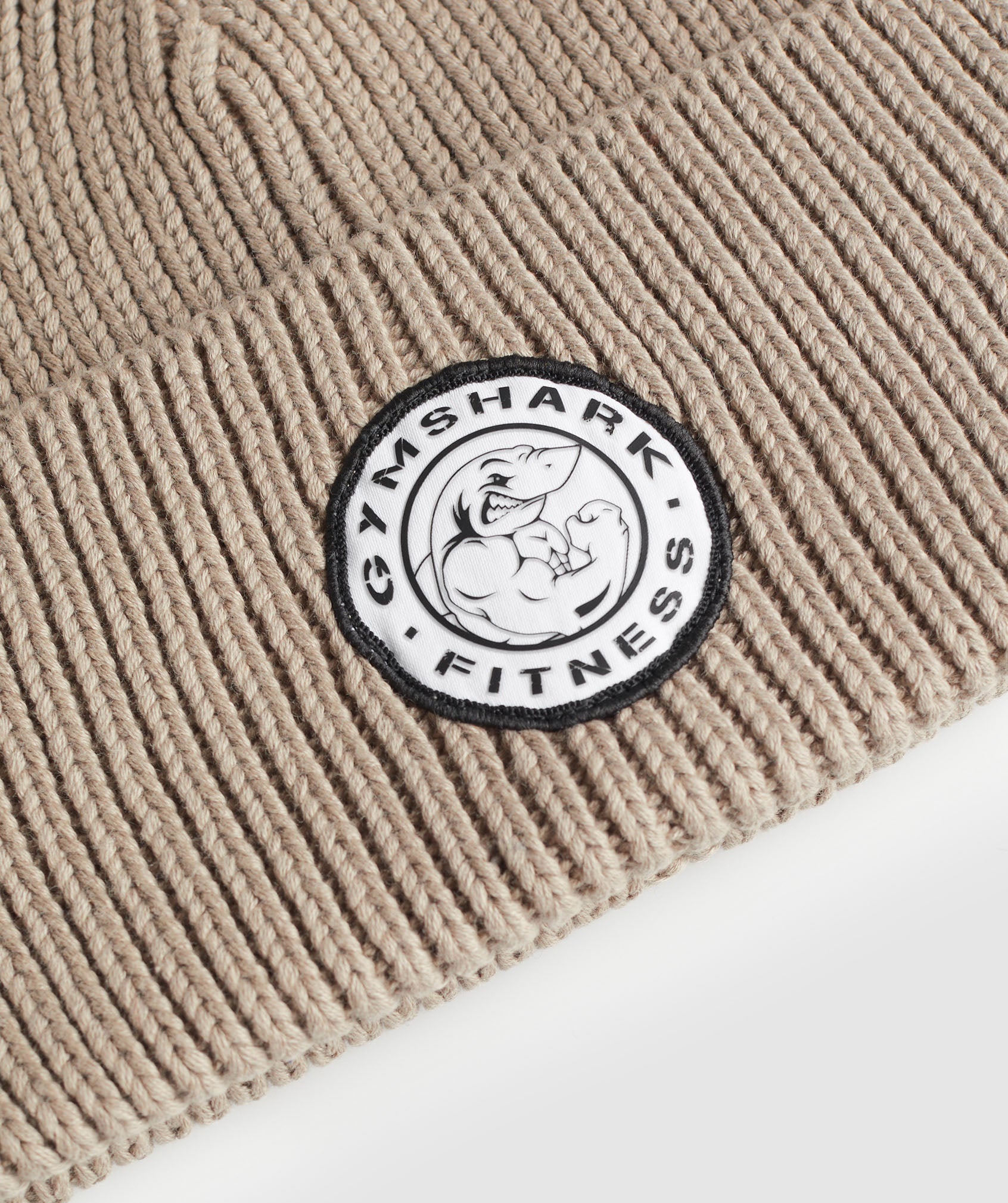 GYMSHARK Gymshark Legacy Series Cozy Winter Knit Beanie with Extended Cuff Design - Stonewash Brown 