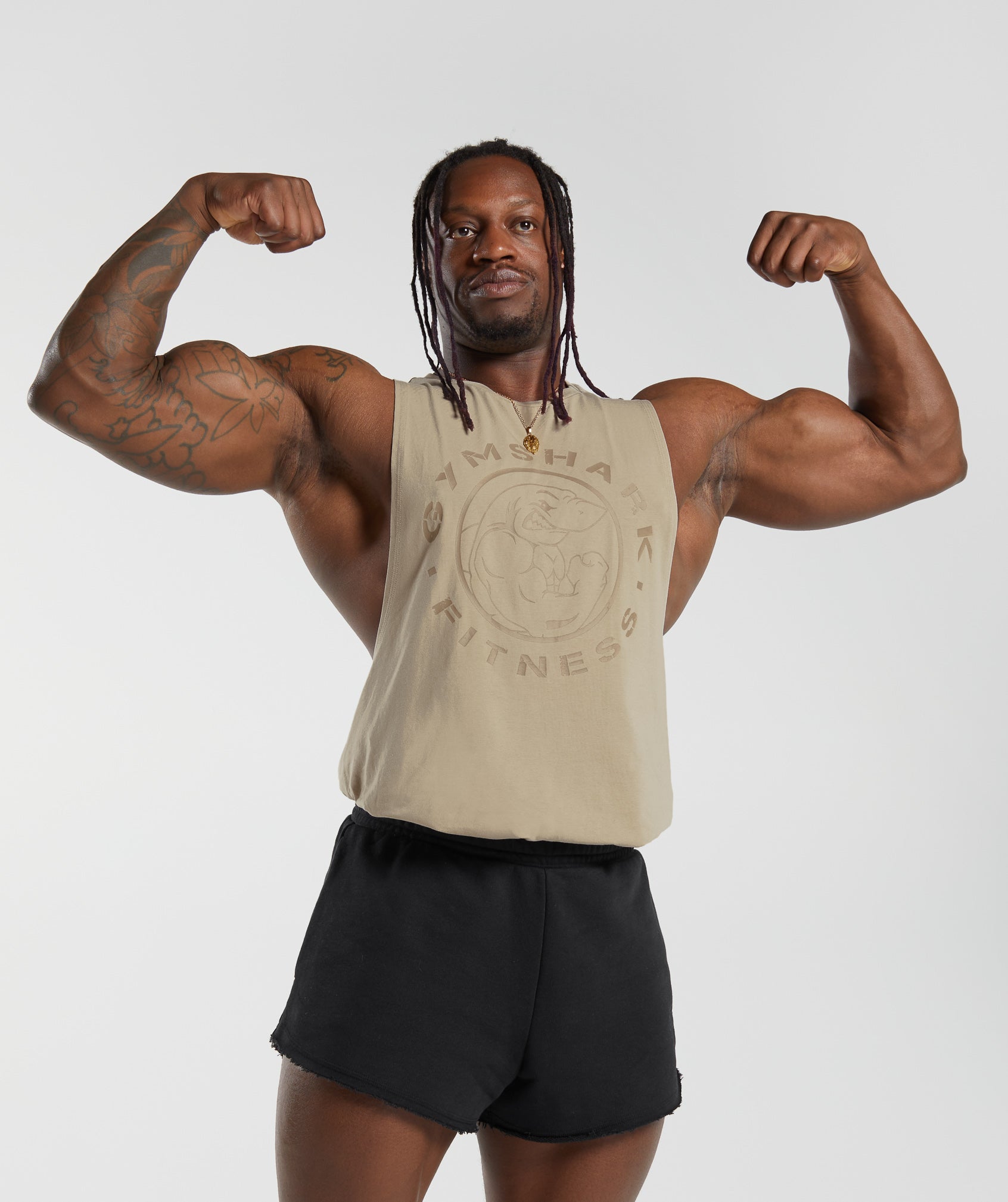 GYMSHARK Gymshark Vintage-Inspired Sleeveless Tank - Soft Sand Colorway