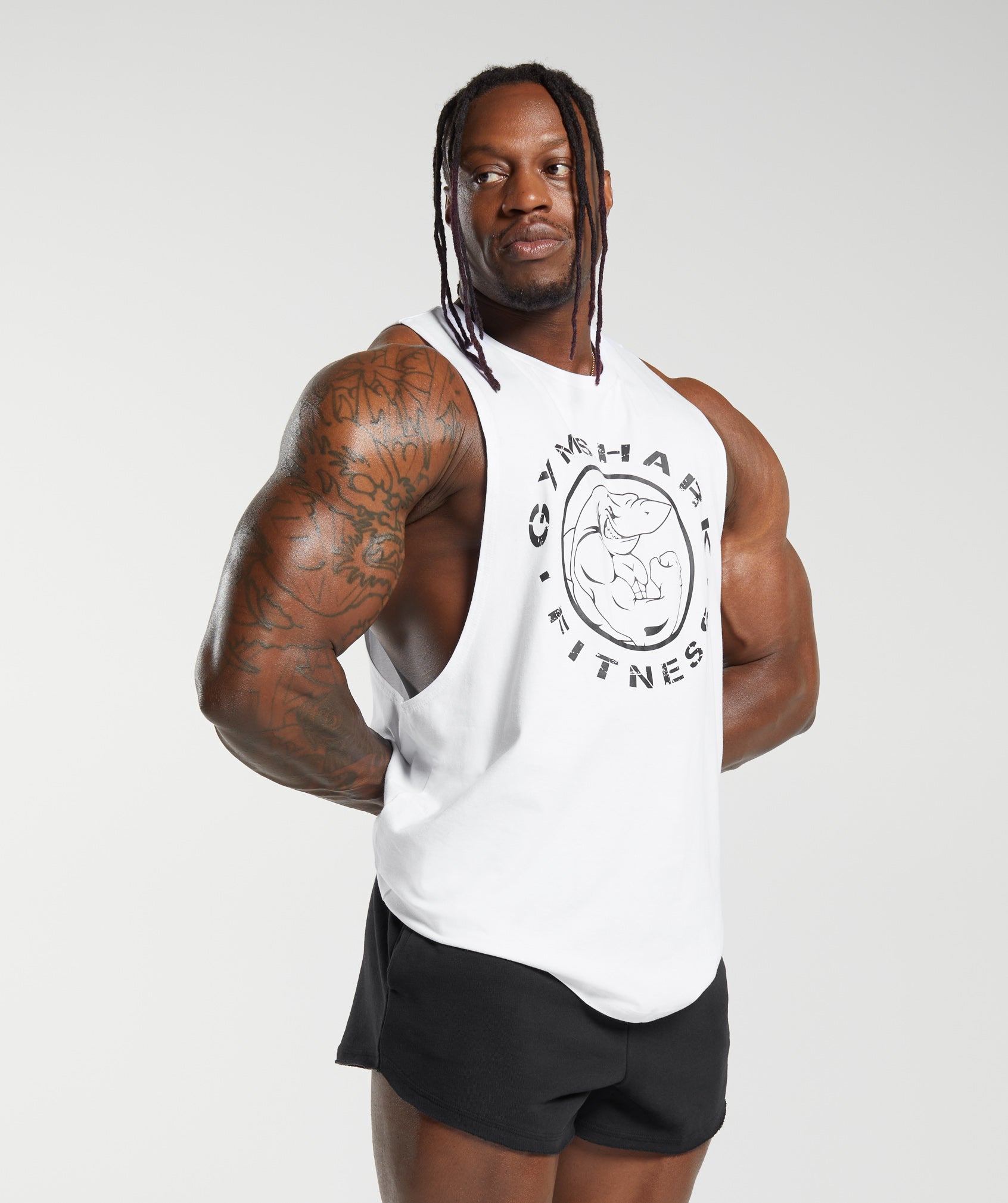 GYMSHARK Gymshark Legacy Sleeveless Training Tank Top - Bright White 