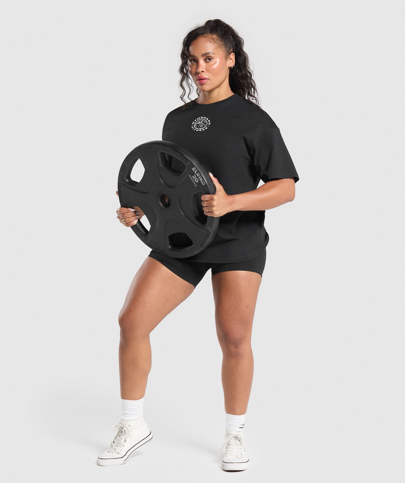 GYMSHARK Classic Oversized Fit Tee - Legacy Black 