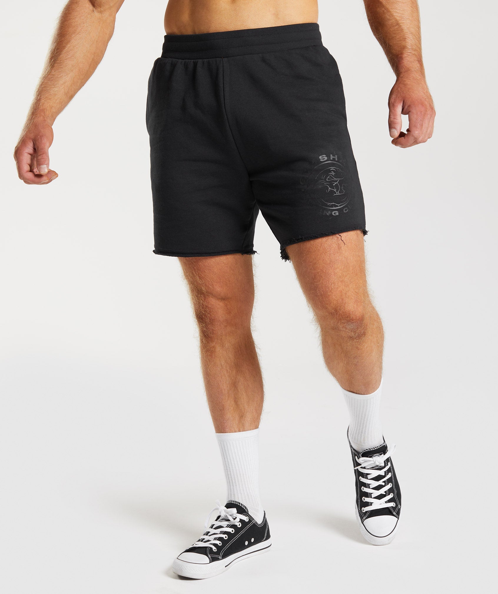 GYMSHARK Premium Legacy Training Shorts for Men - Sleek Black