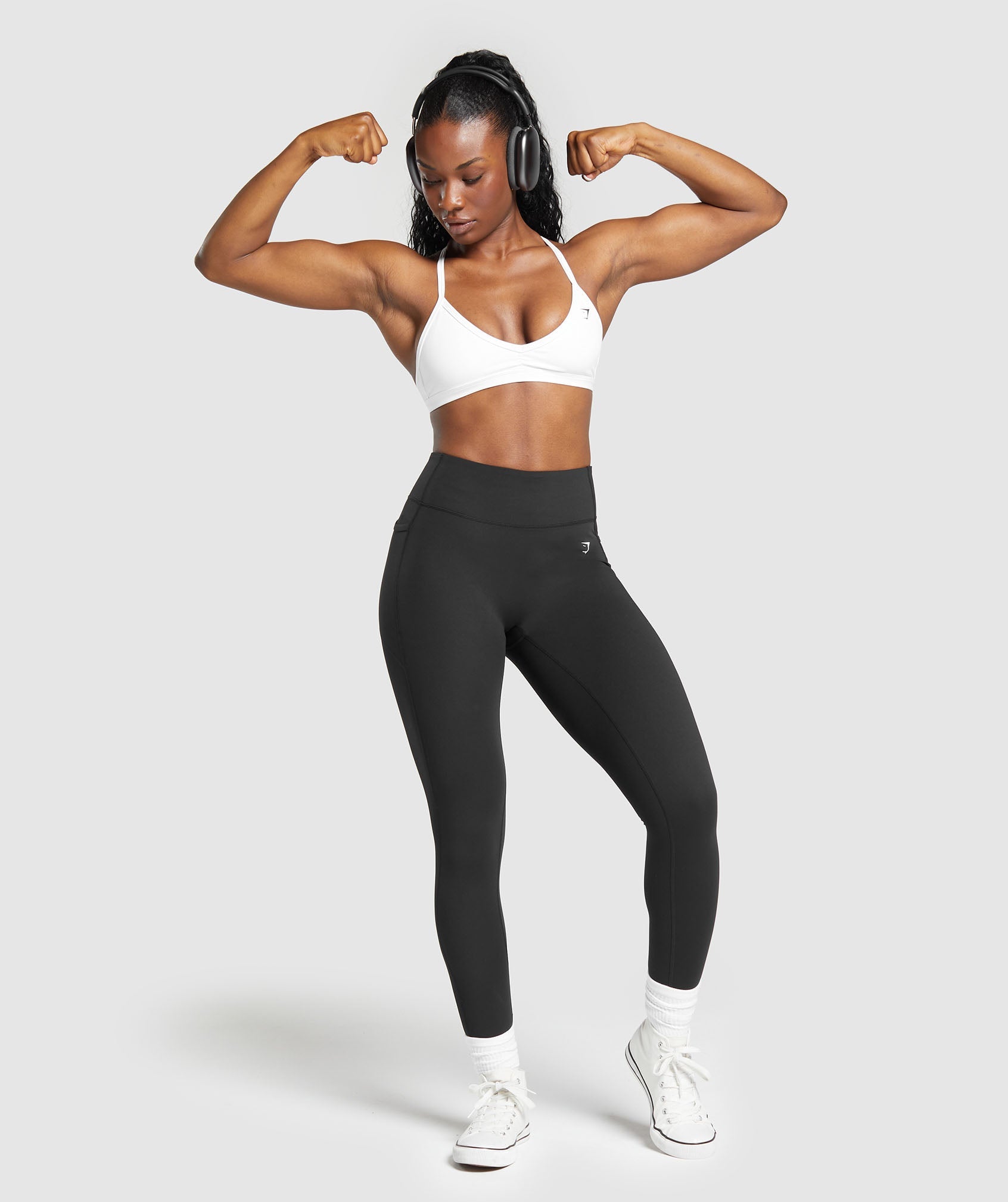 GYMSHARK Gymshark Training Tights with Secure Pockets - Jet Black 