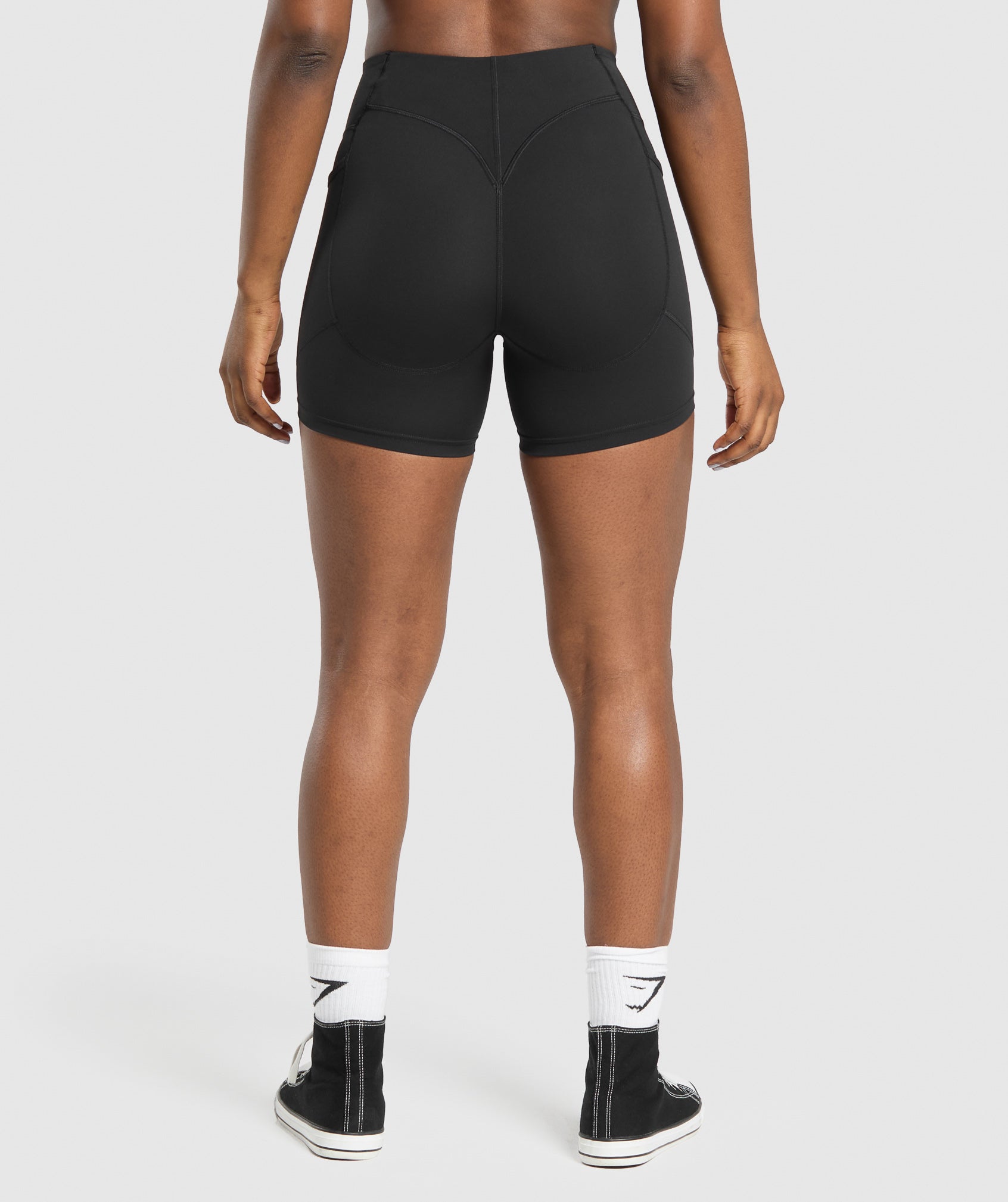 GYMSHARK Gymshark Training Shorts with Zippered Pockets - Midnight Black 