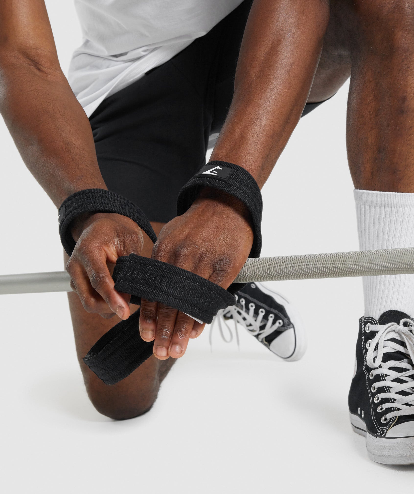 GYMSHARK Gymshark Pro-Grade Figure 8 Workout Straps - Midnight Black