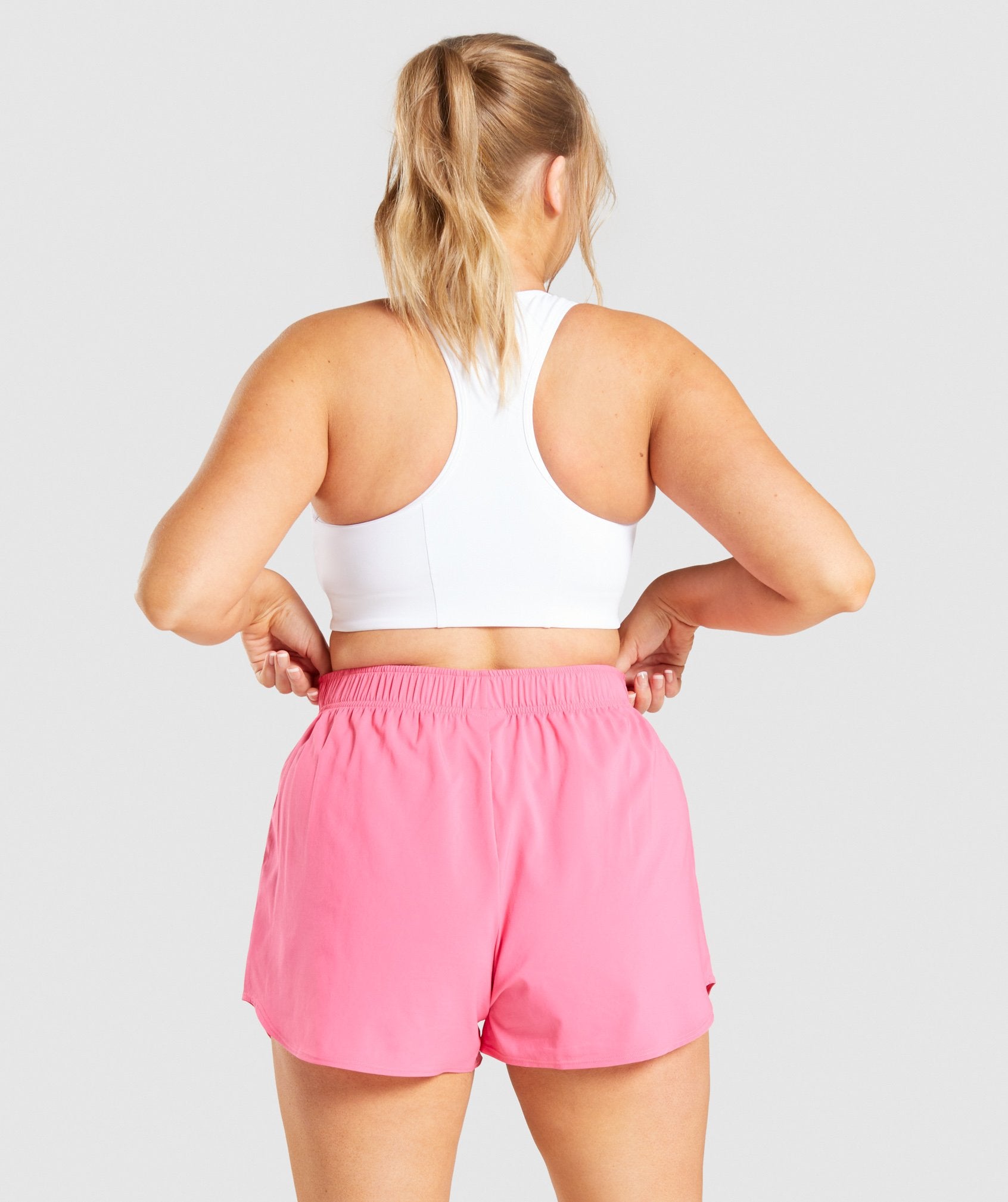 GYMSHARK Women's Lightweight Racerback Workout Bra - Crisp White 