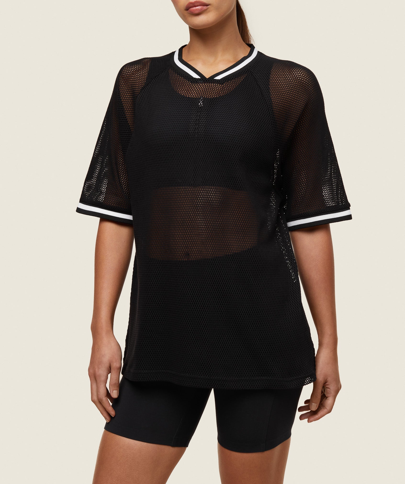 GYMSHARK Gymshark Everyday Wear Breathable Layered T-Shirt - Onyx & Cloud 