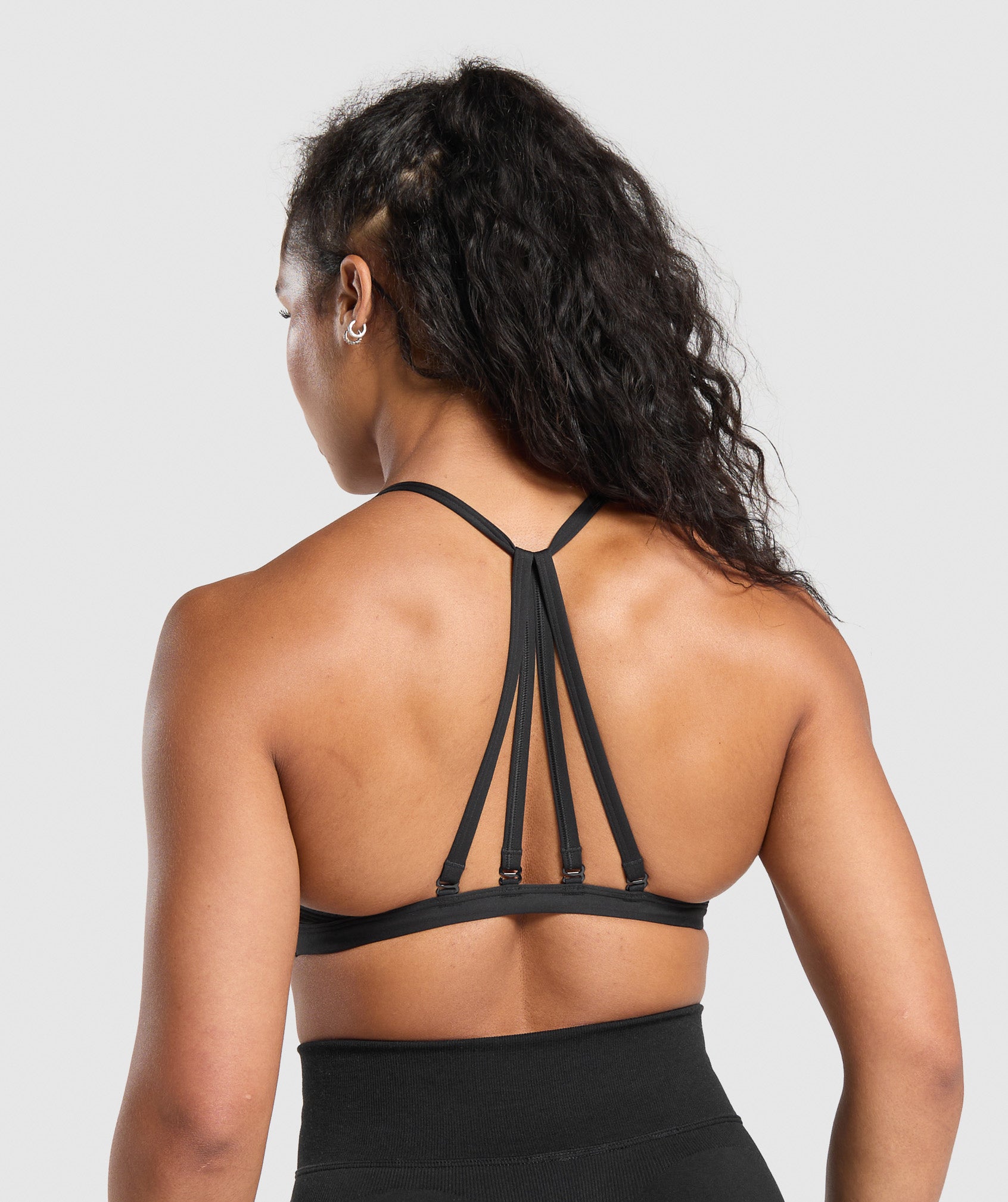 GYMSHARK Gymshark Essential Sports Bra for Women's Workouts - Sleek Onyx Black 
