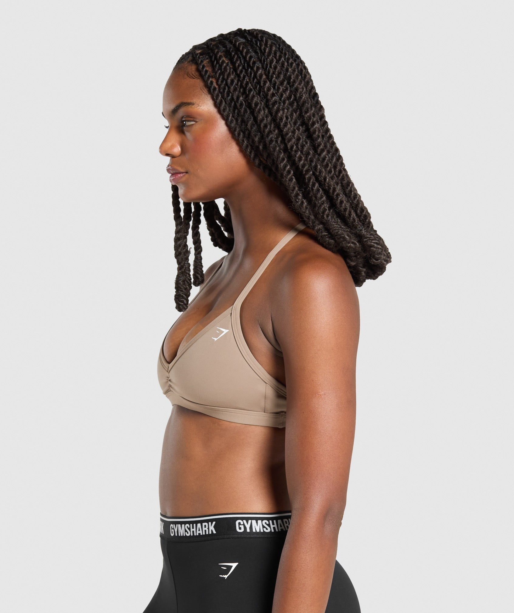 GYMSHARK Essential Comfort Sports Bra - Soft Cocoa Bronze 
