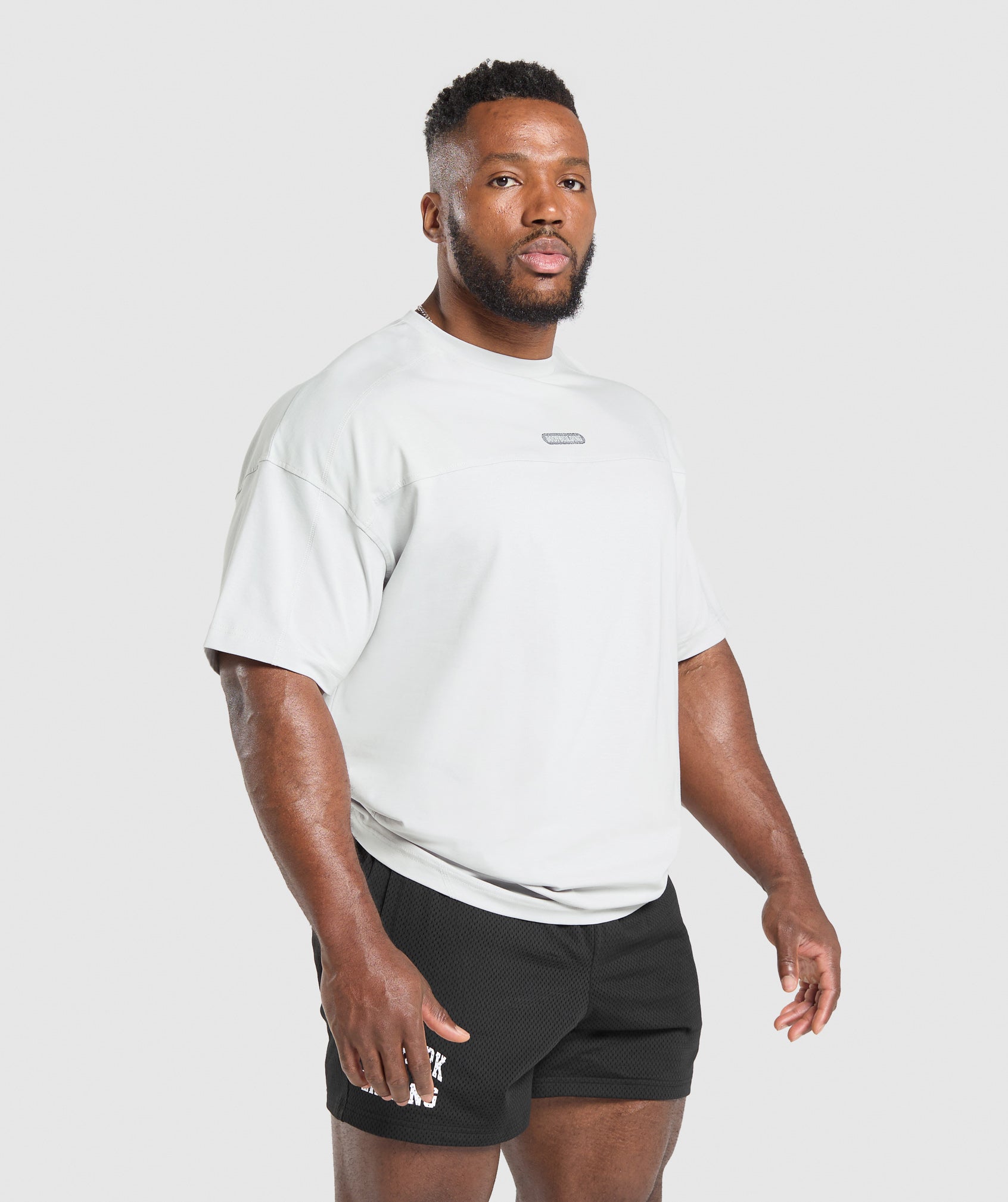 GYMSHARK Gymshark Bodybuilder Muscle-Inspired Performance Tee - Steel Grey 