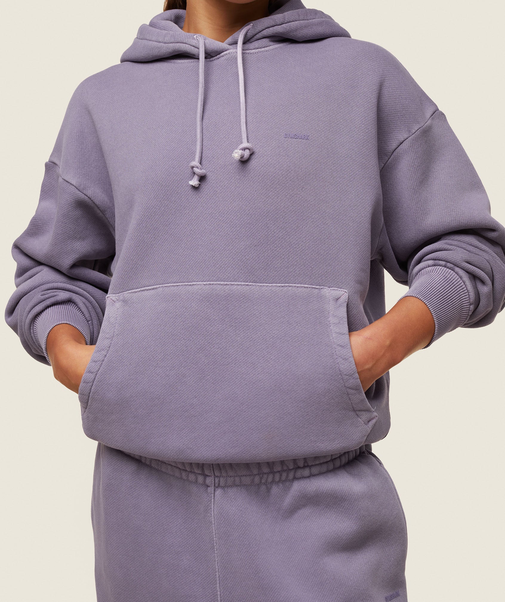 GYMSHARK Gymshark Everyday-Wear Cozy Fit Hoodie - Misty Lavender Fog Purple 