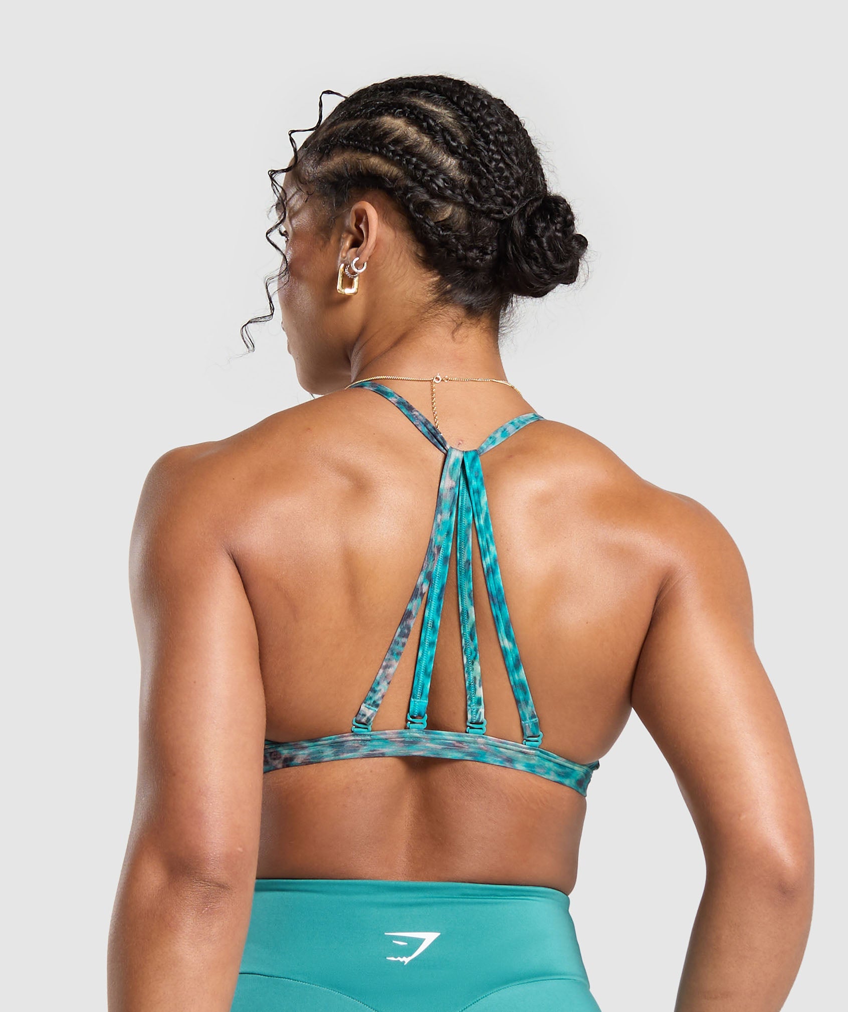 GYMSHARK Gymshark POWER X Lightweight Support Sports Bra - Bondi Teal Shade 