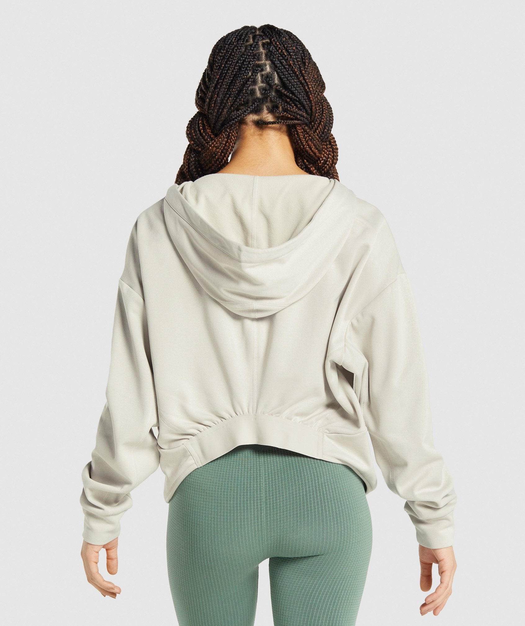 GYMSHARK Gymshark Relaxed-Fit Pause Hoodie - Premium French Terry in Heather Grey 