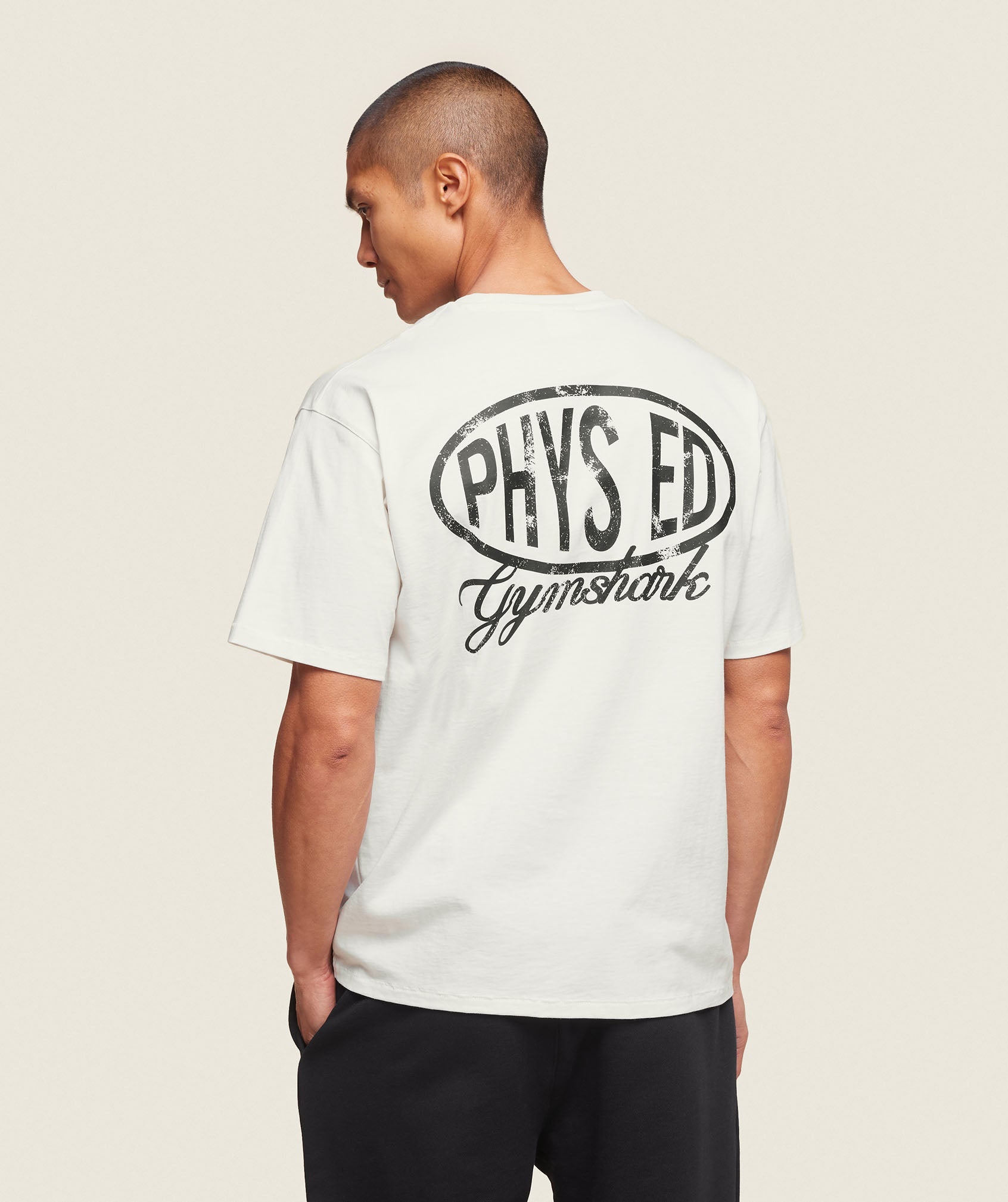 GYMSHARK Performance PE Crew Neck Tee - Cloud White
