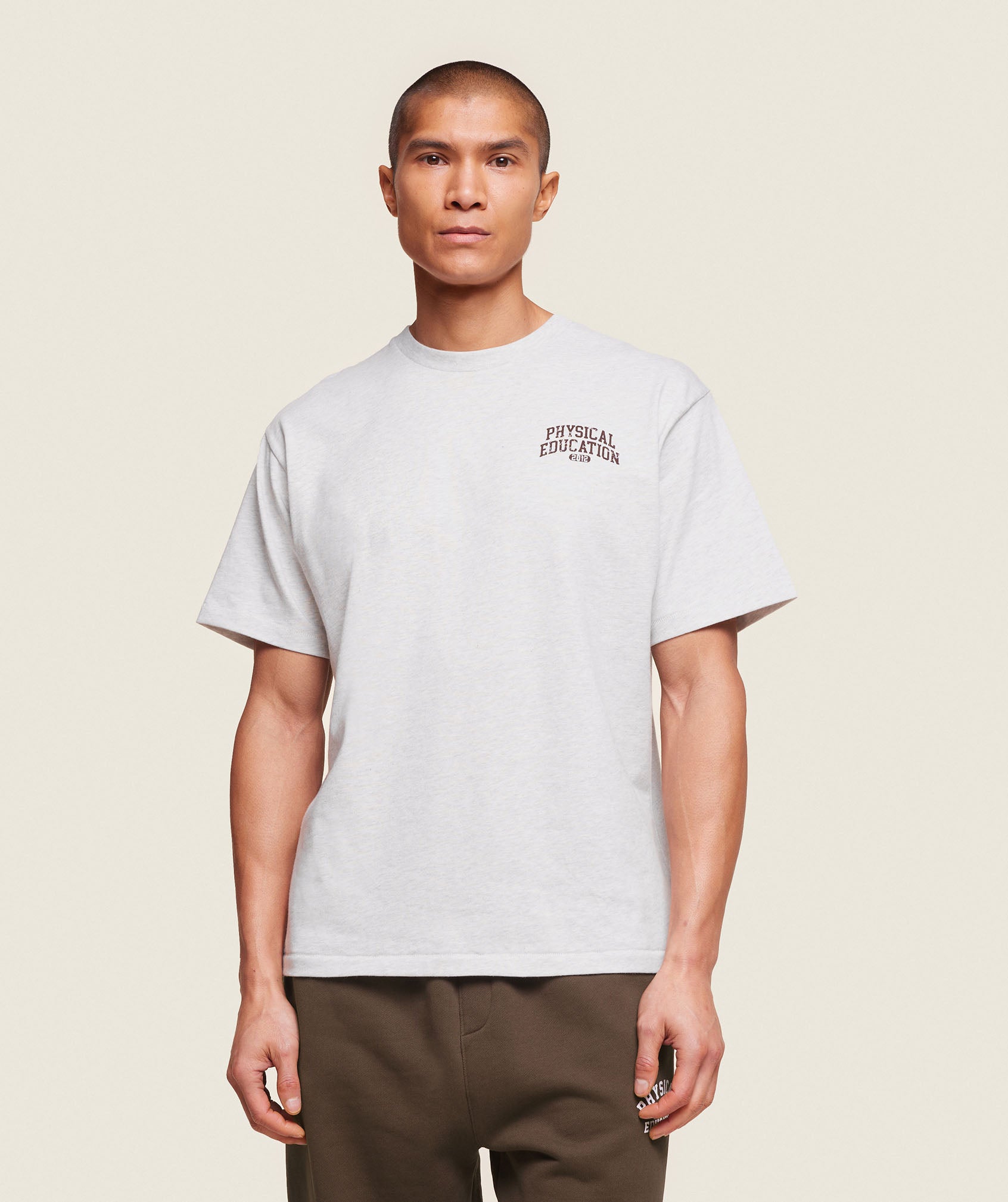 GYMSHARK GYMSHARK Athletic Training Tee - Breathable Cotton Blend in Heather Grey