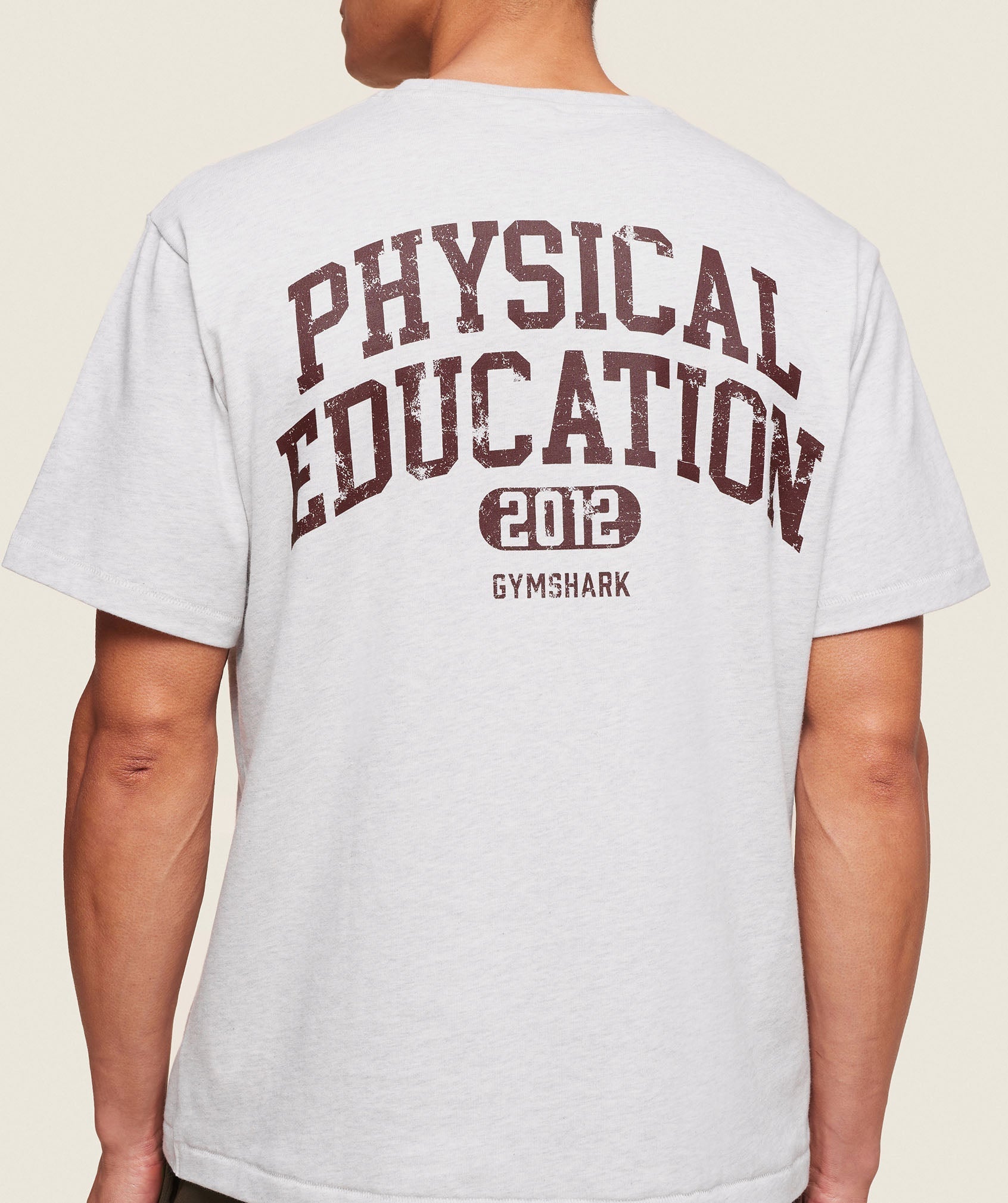 GYMSHARK GYMSHARK Athletic Training Tee - Breathable Cotton Blend in Heather Grey