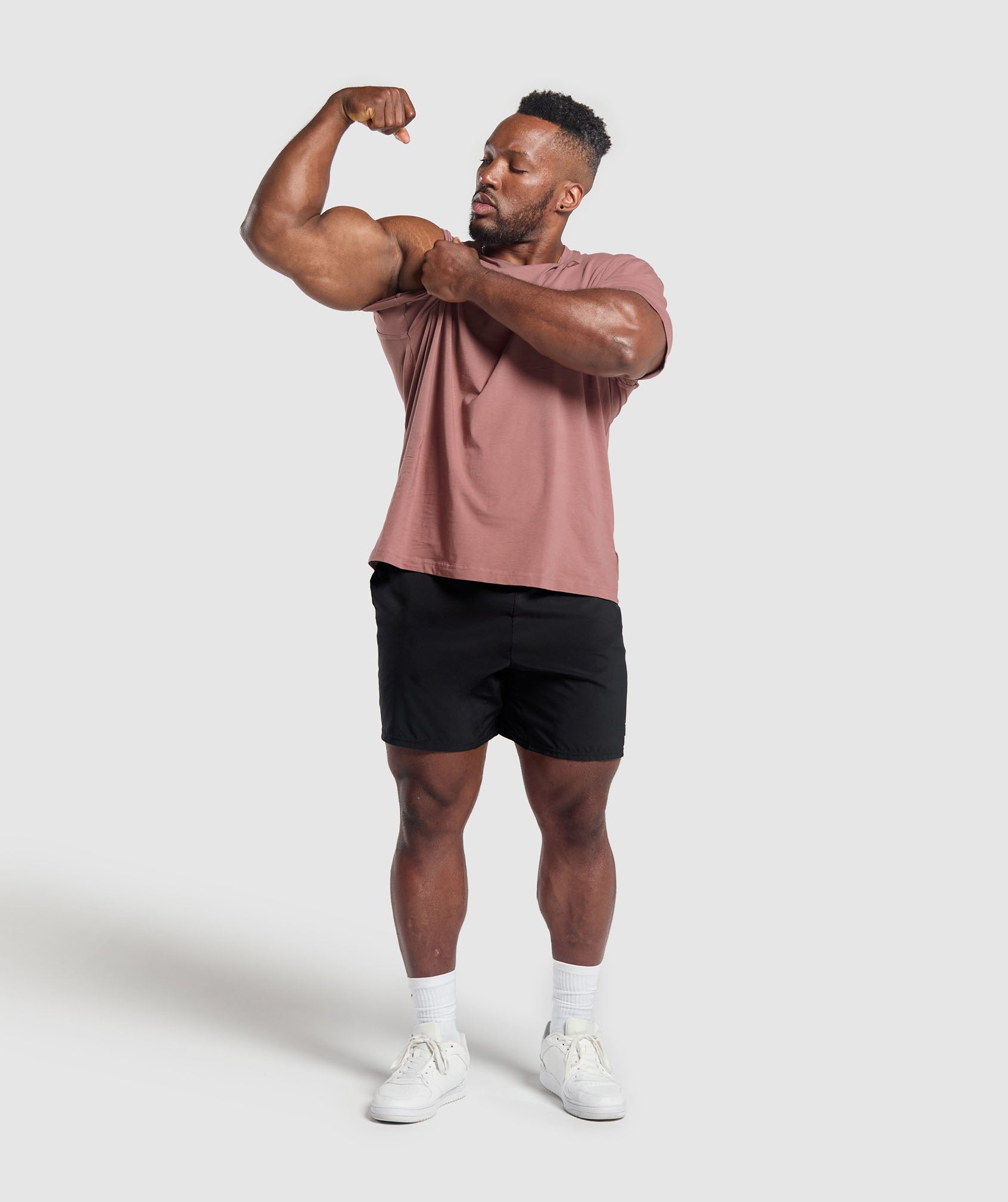 GYMSHARK Gymshark Performance Tee - Ultra-Soft Workout Top in Terracotta 