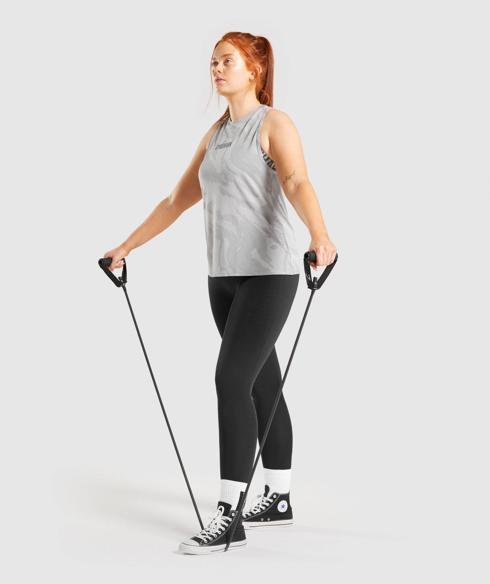 GYMSHARK GS Athletic Muscle Tank - Smoky Grey Performance Tee 