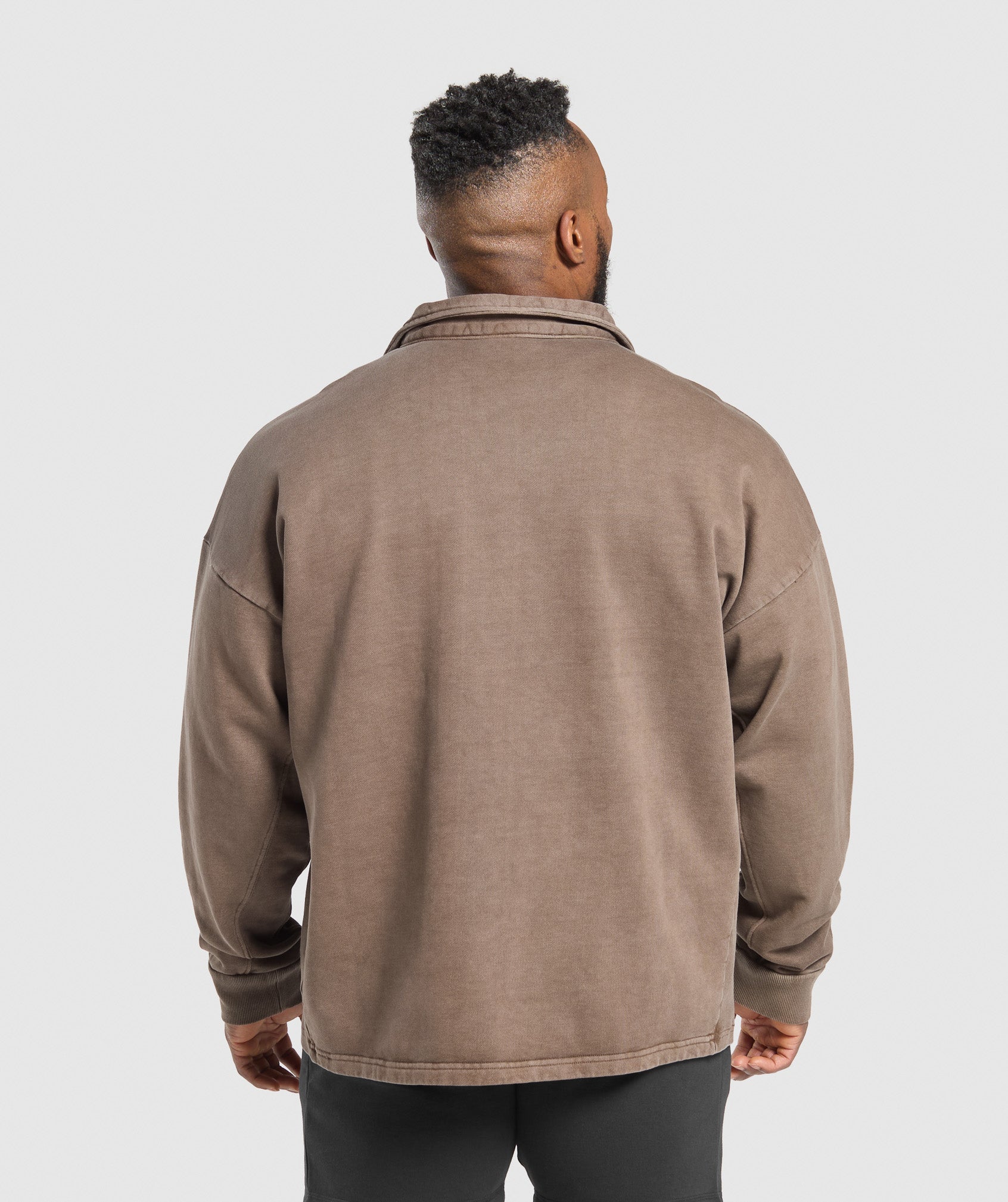 GYMSHARK GYMSHARK Premium Heritage Fleece Hoodie - Cozy Soft Brown, Unisex Comfort Fit