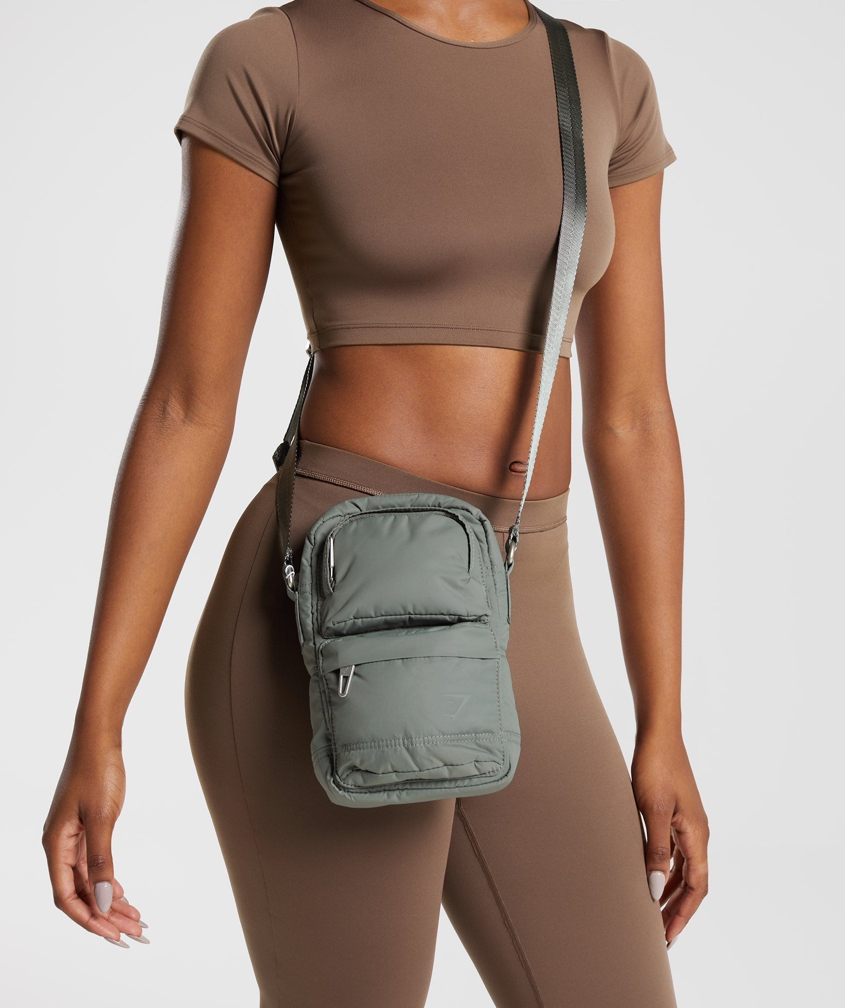 GYMSHARK Gymshark Stylish Crossbody Sling Bag - Premium Active Lifestyle in Dusk Green