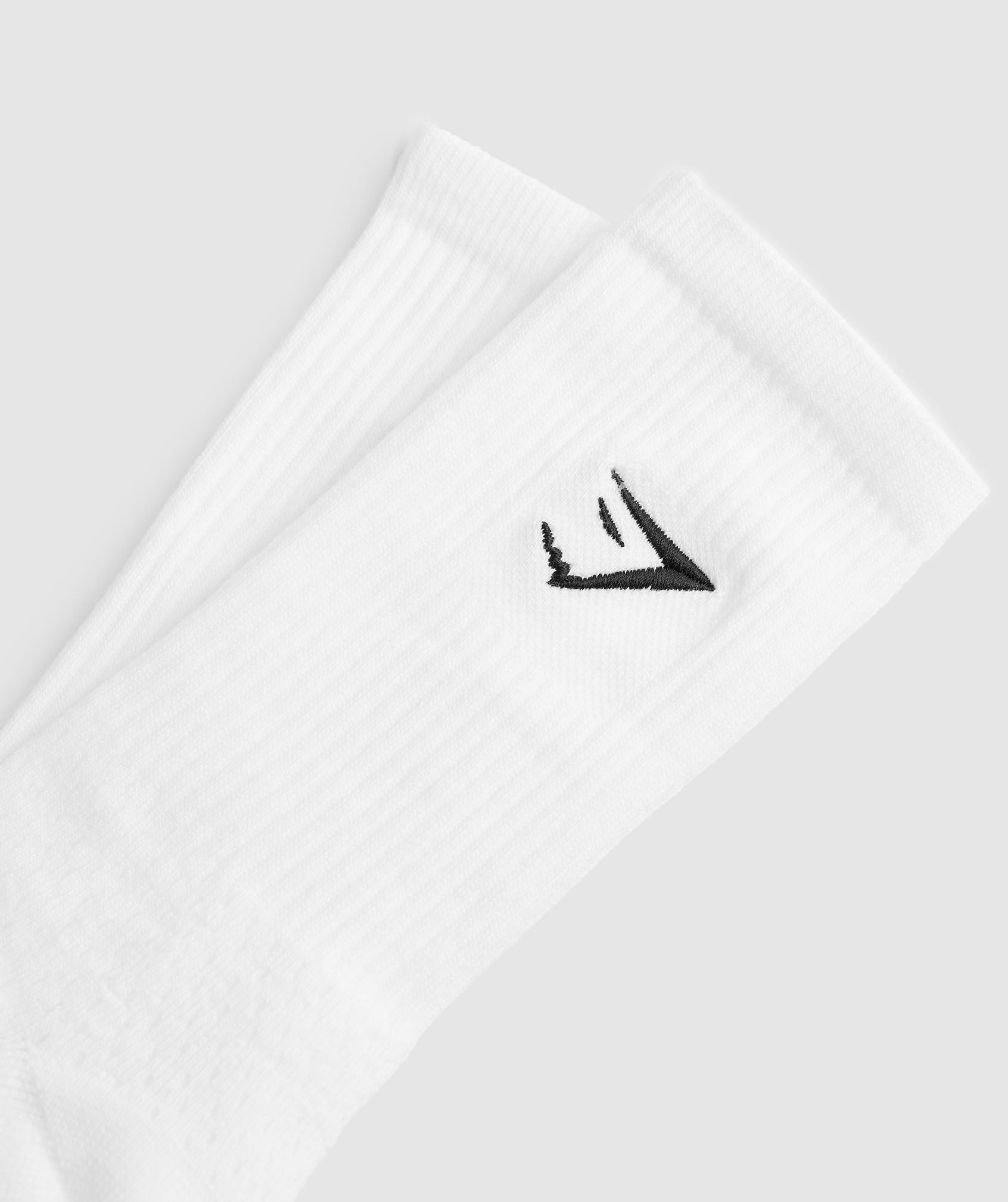 GYMSHARK Gymshark High-Performance Sharkhead Crewneck T-Shirt - Athletic Fit in Bright White 