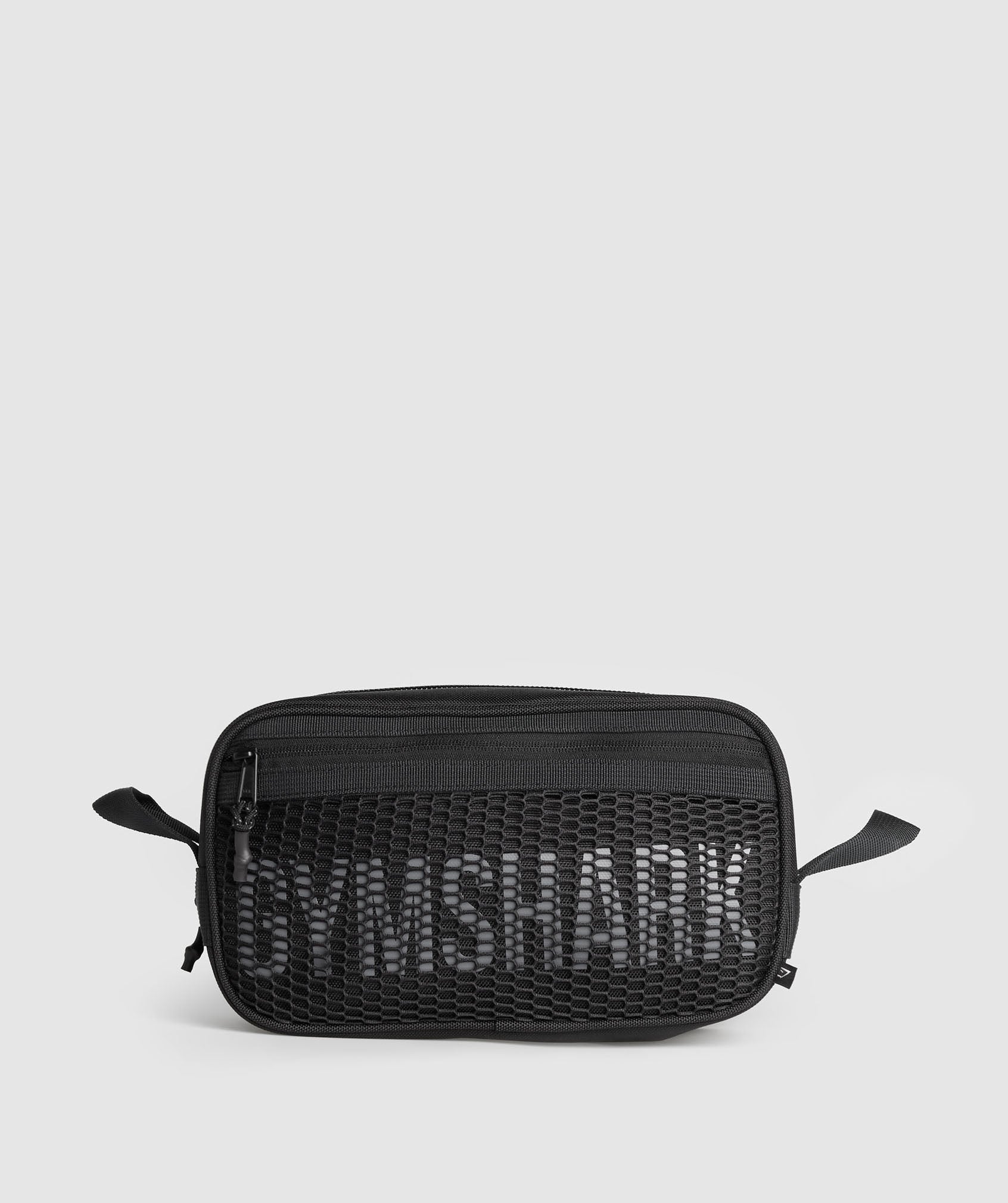 GYMSHARK Premium Fitness Travel Wash Bag - Stylish Black