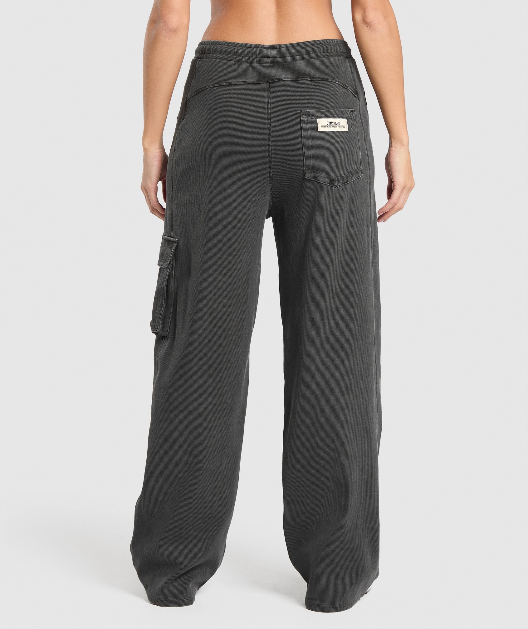 GYMSHARK RecoveryFit Ribbed Lounge Pants - Asphalt Grey