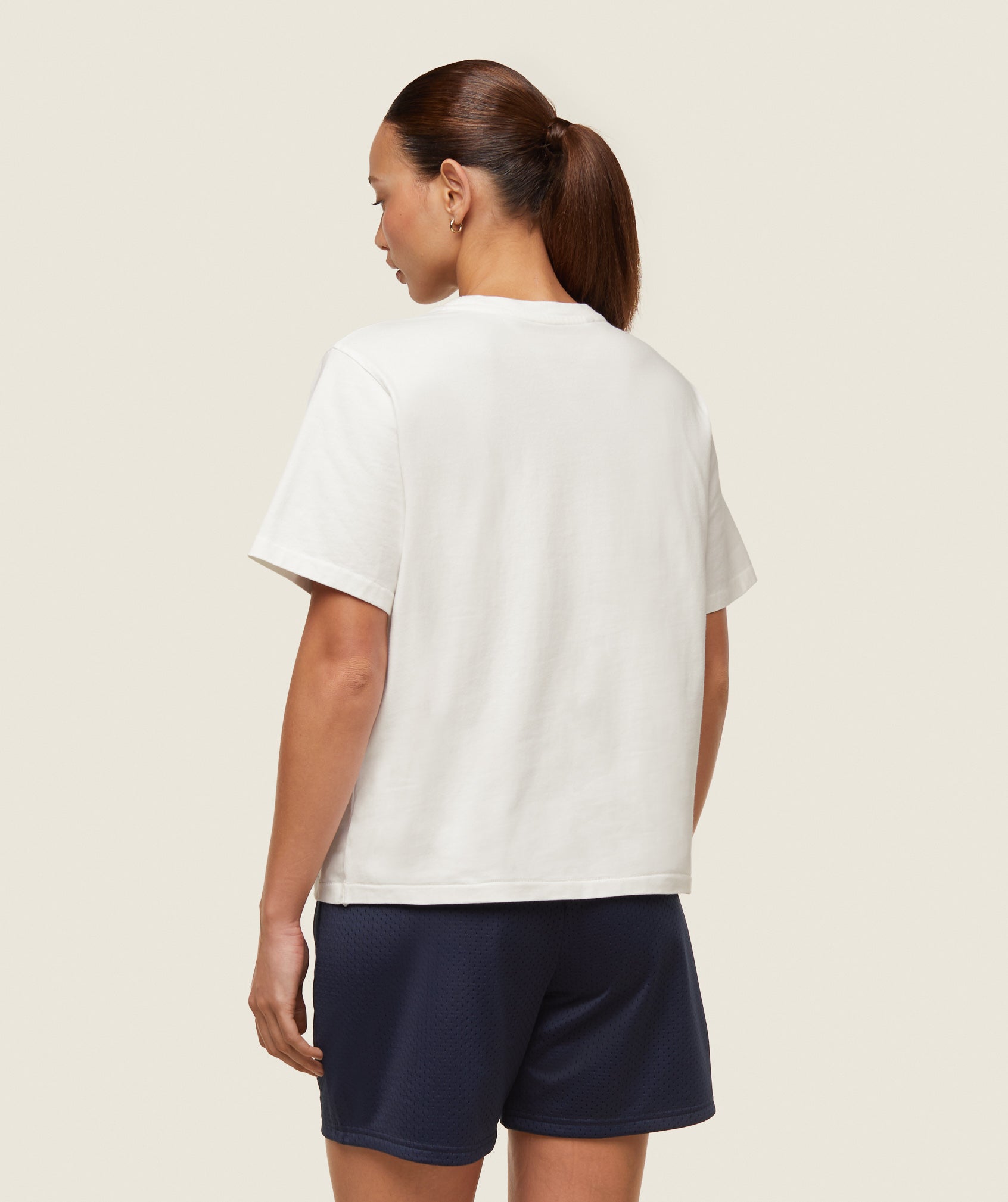 GYMSHARK Gymshark Everyday Comfort Crew Neck Tee - Cloud White 