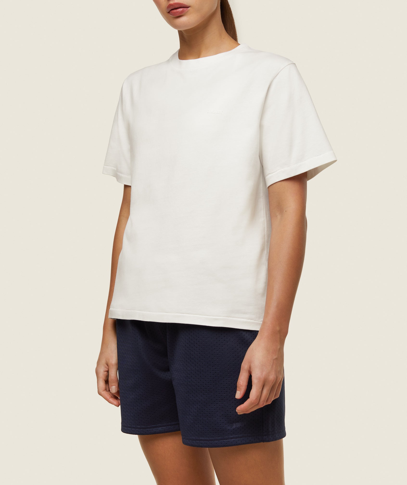 GYMSHARK Gymshark Everyday Comfort Crew Neck Tee - Cloud White 