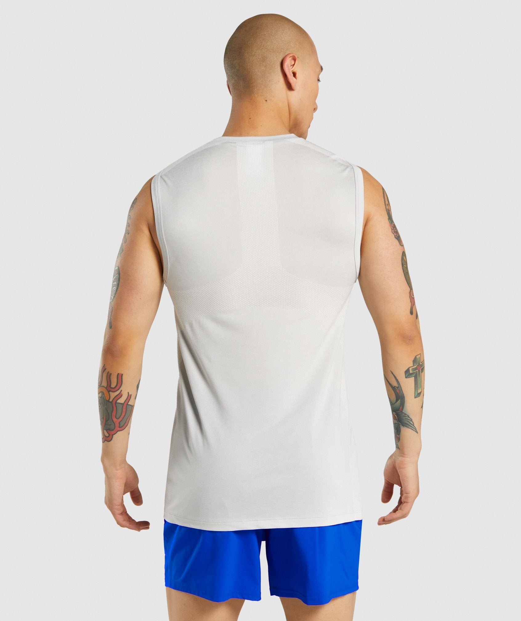 GYMSHARK Gymshark Ultra-Breathable Workout Tank Top - Light Gray 